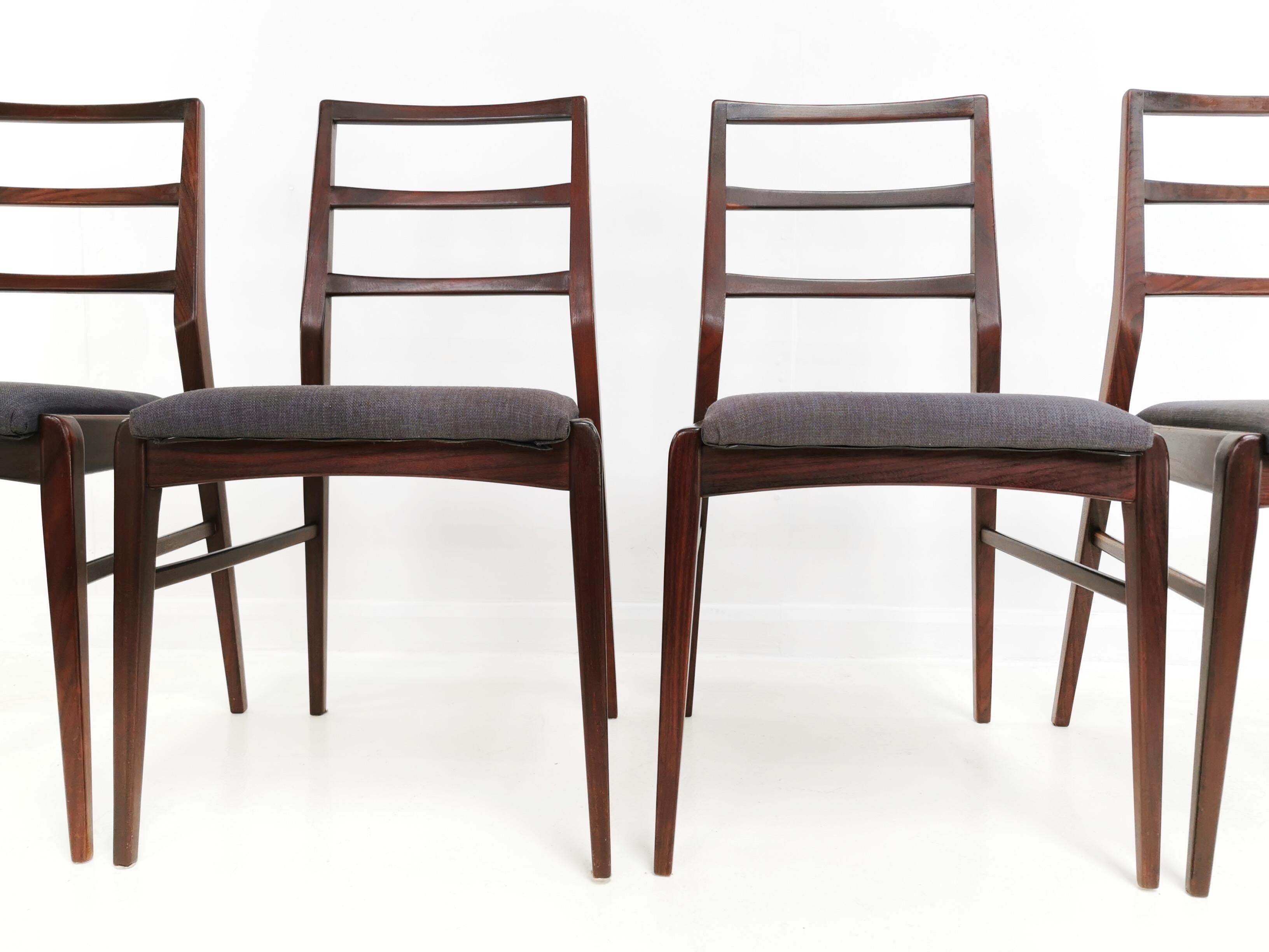 Afromosia Teak Dining Chairs by Richard Hornby for Fyne Ladye Midcentury, 1960s 2