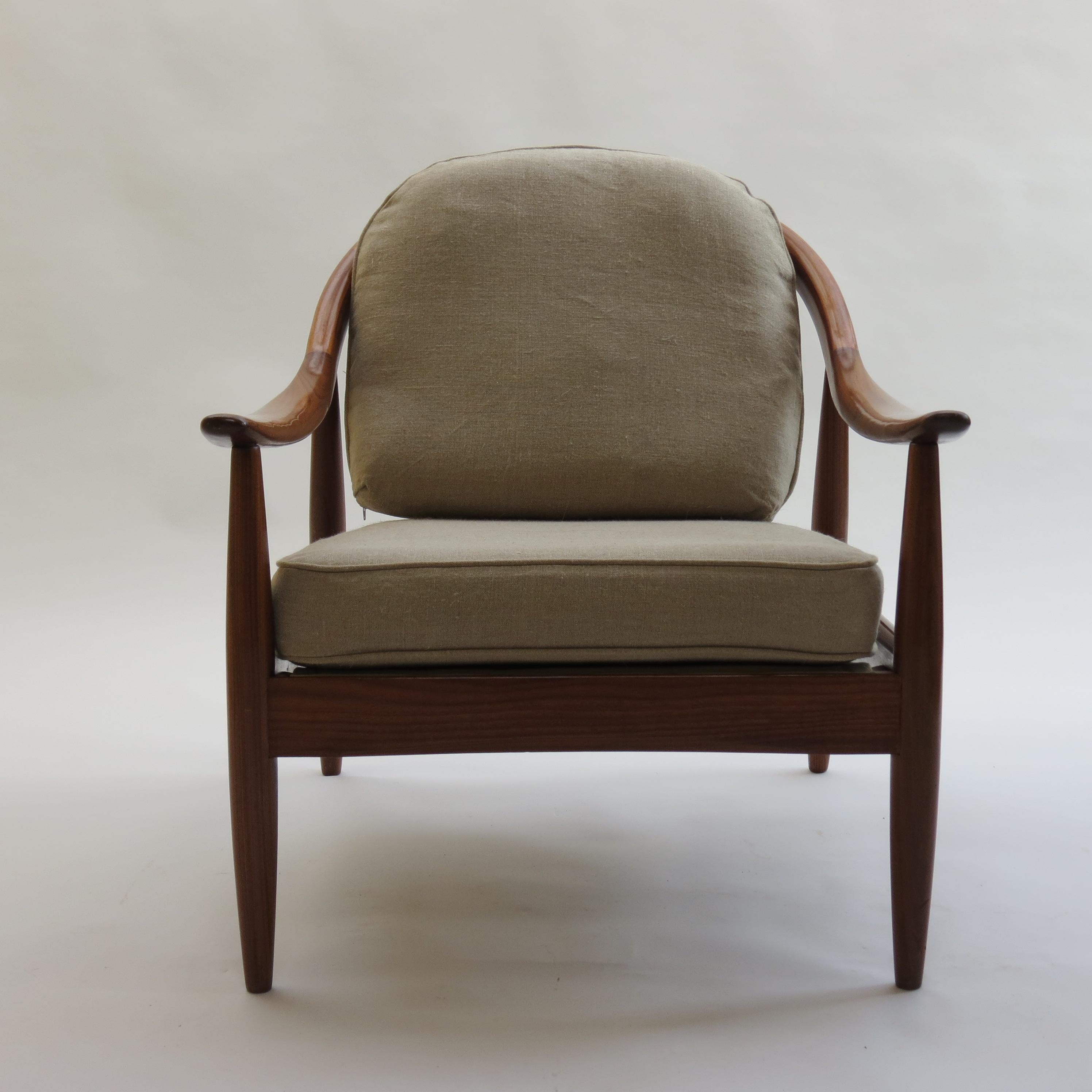 Afrormosia Midcentury Armchair by Greaves and Thomas 1960s B 3