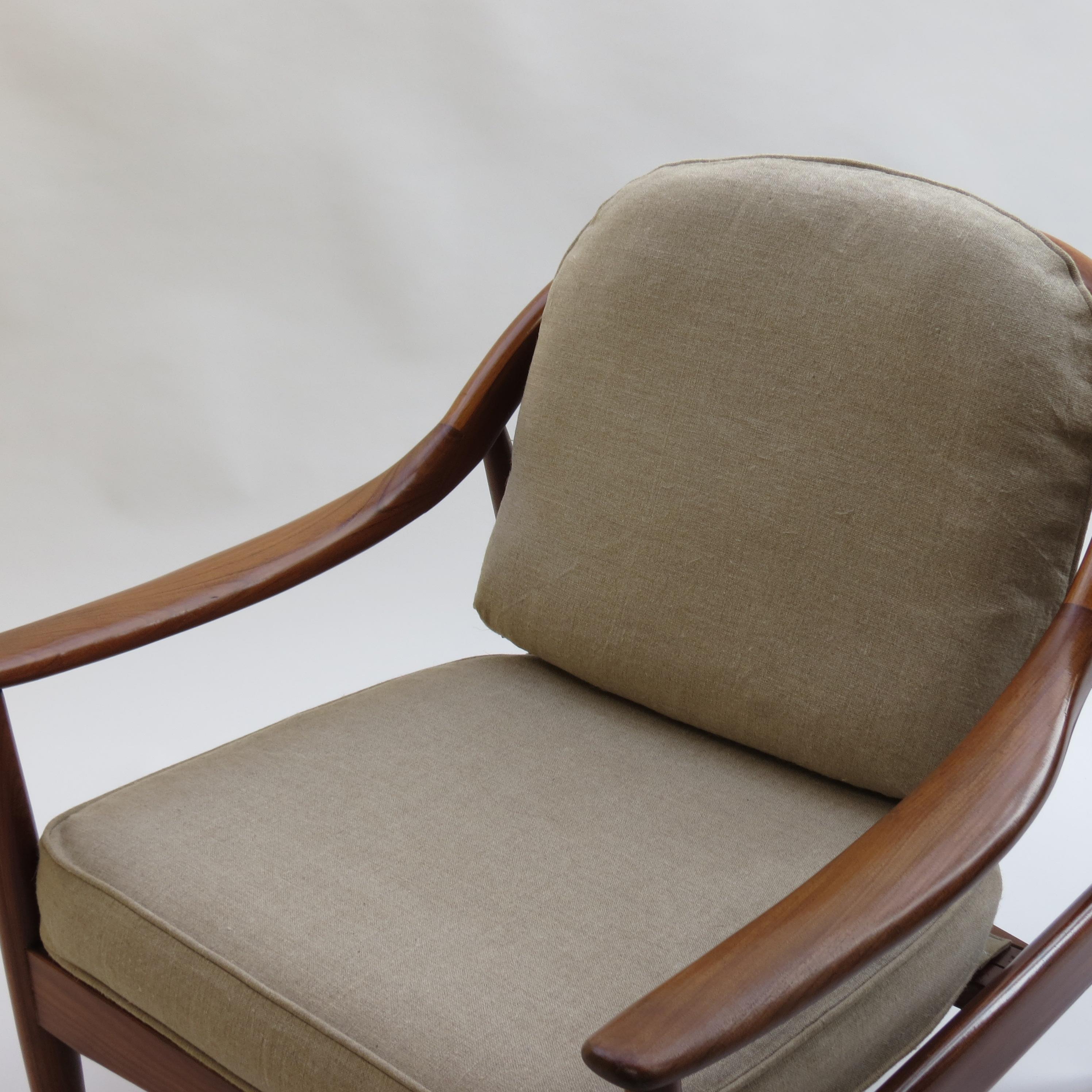 Afrormosia Midcentury Armchair by Greaves and Thomas 1960s B 7