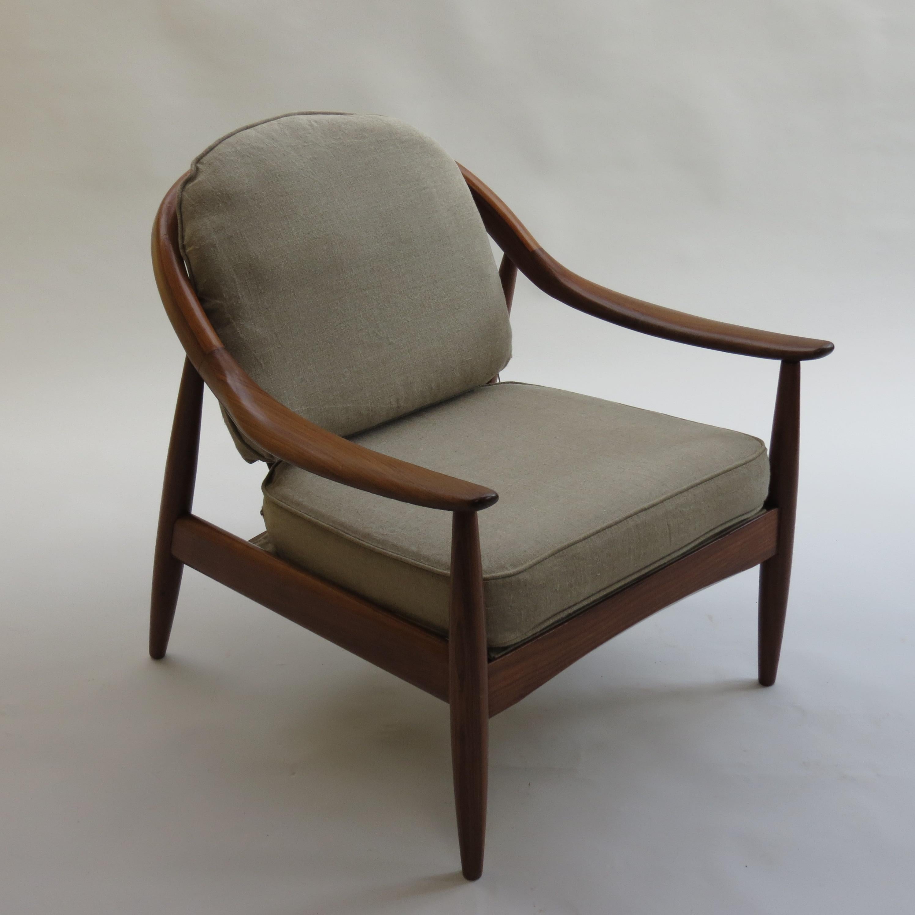 Afrormosia Midcentury Armchair by Greaves and Thomas 1960s B 8