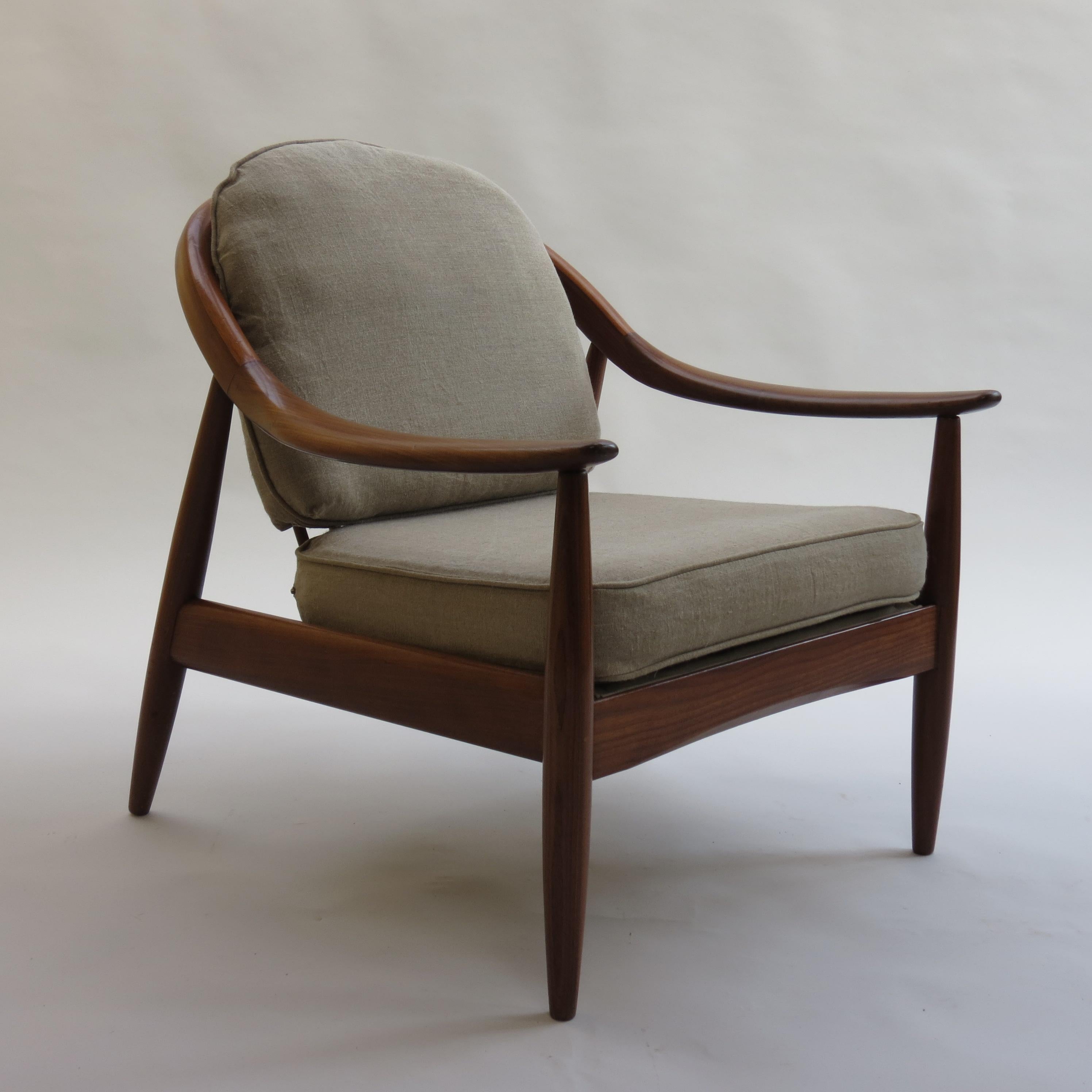 Afrormosia Midcentury Armchair by Greaves and Thomas 1960s B 1