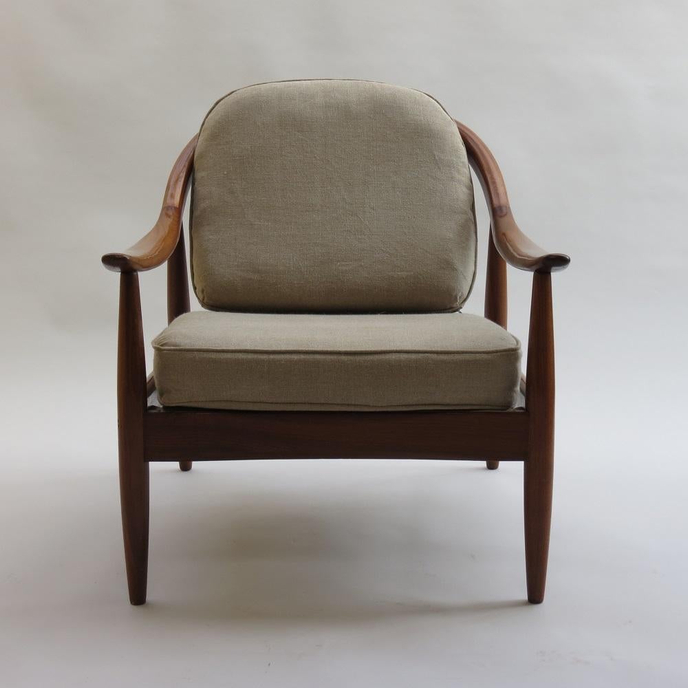 Mid-Century Modern Afrormosia Midcentury Armchair by Greaves and Thomas 1960s