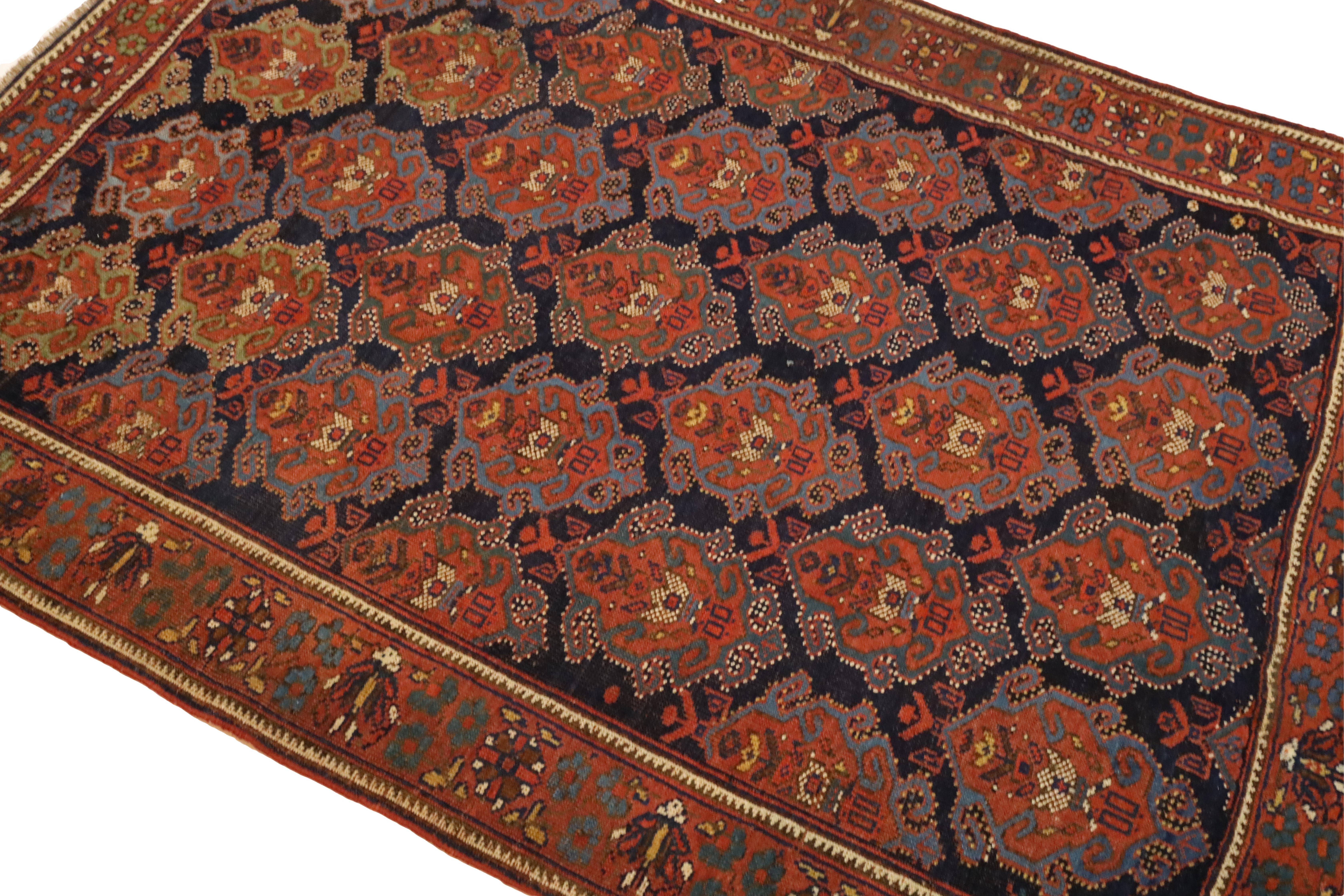 Perse Tapis ancien Afshar - 4'4