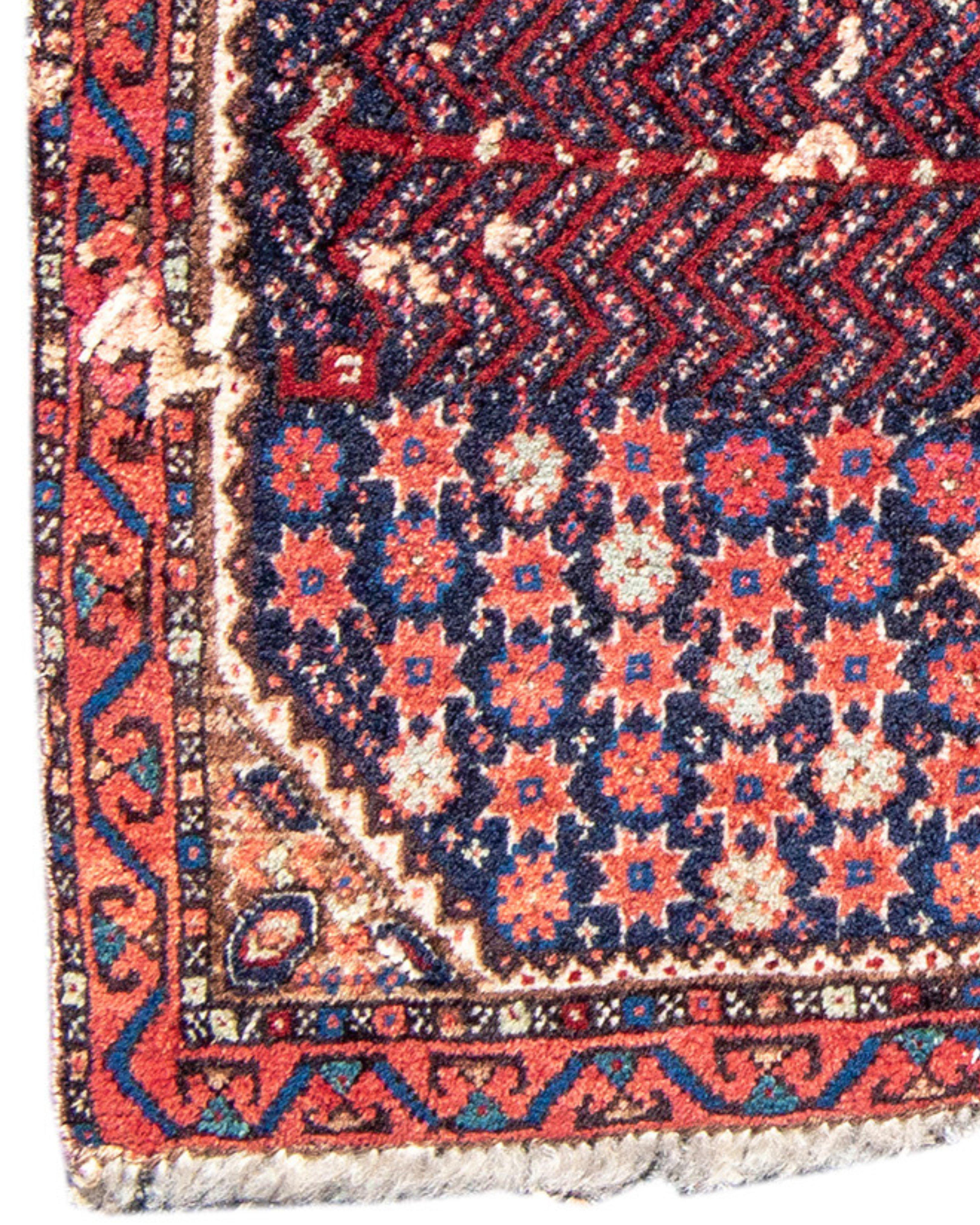 Antique Persian Afshar Bagface, 19th Century In Good Condition For Sale In San Francisco, CA