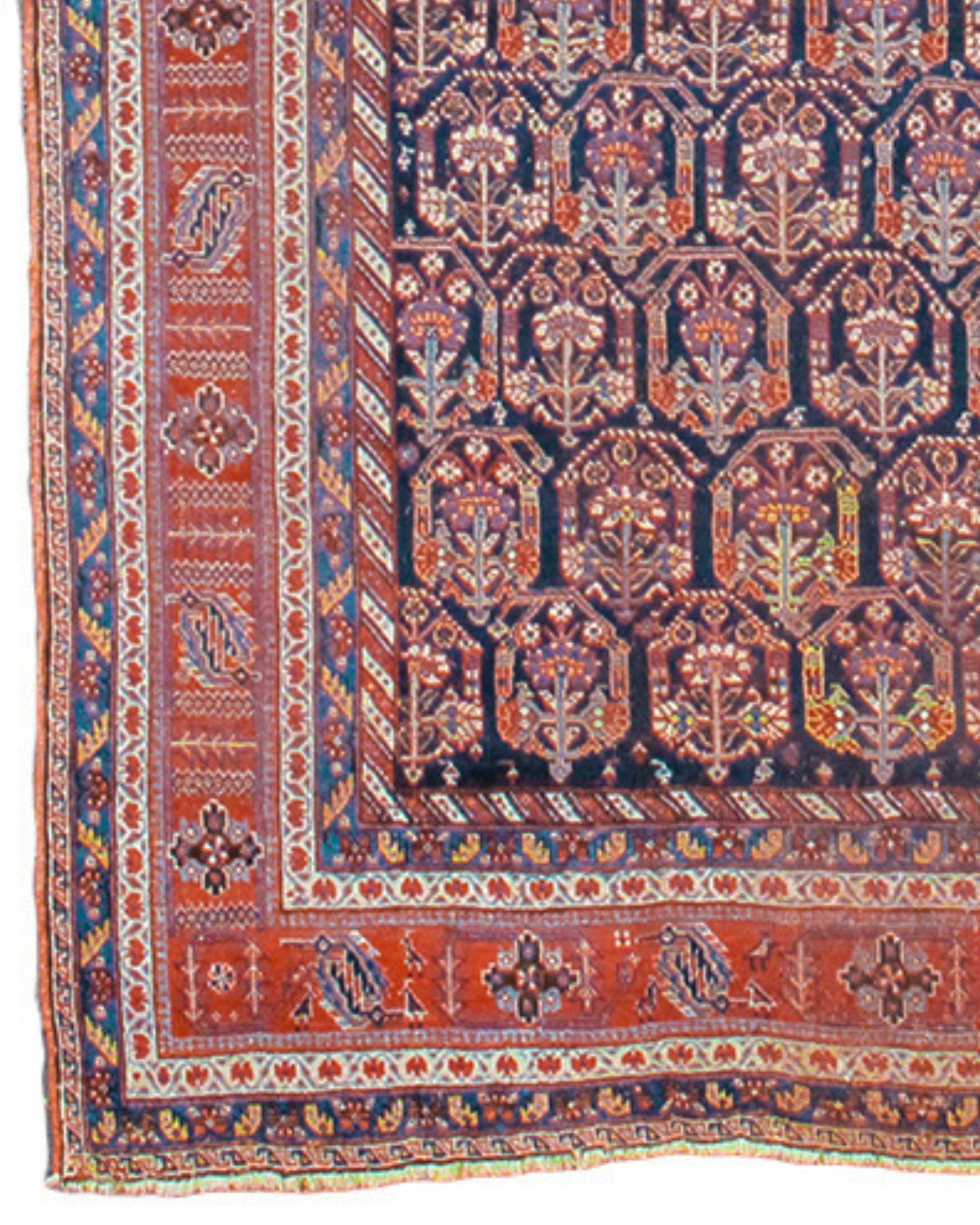 Antique Persian Afshar Long Rug, Late 19th Century In Excellent Condition For Sale In San Francisco, CA