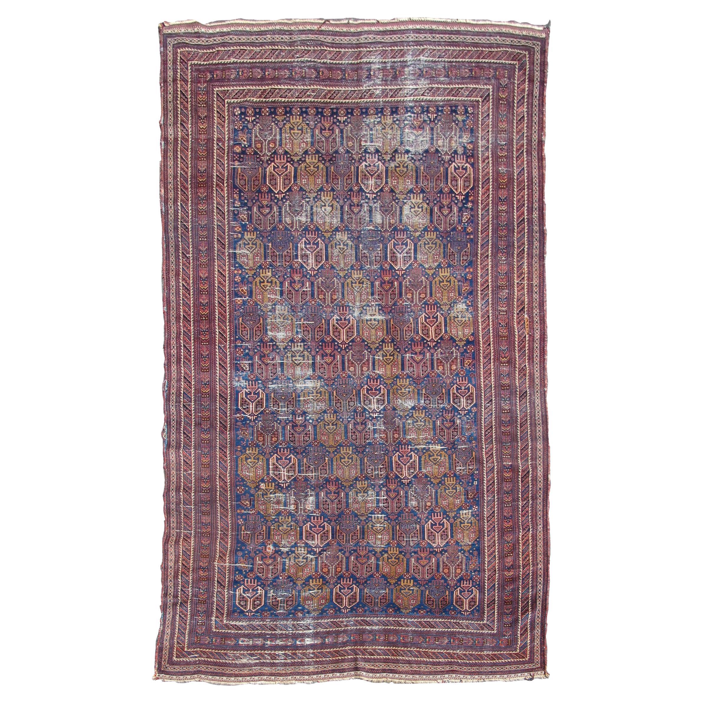 Afshar Main Carpet, Late 19th Century For Sale