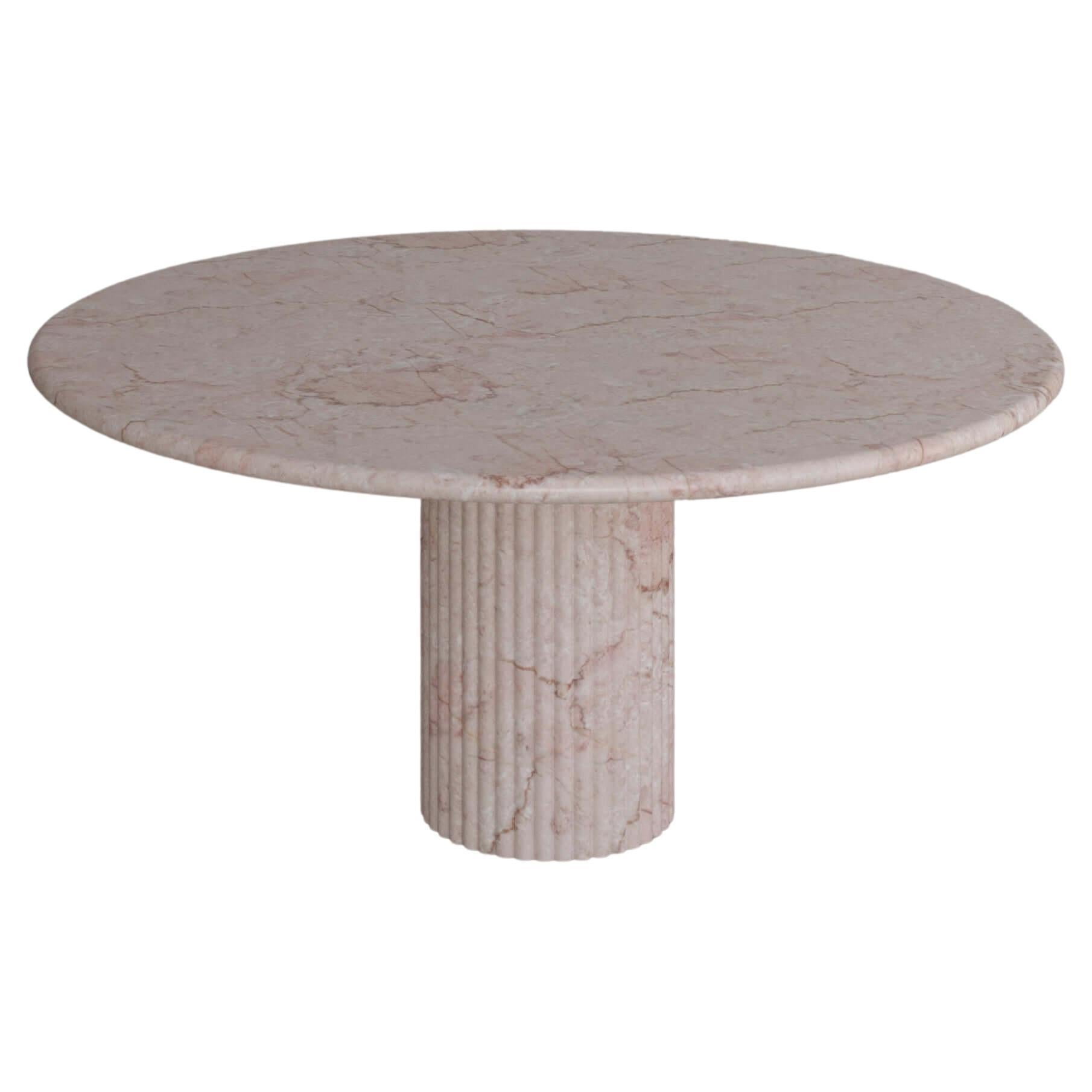 Afshar Pink Marble Antica Dining Table i by the Essentialist For Sale