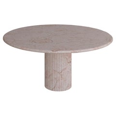Afshar Pink Marble Antica Dining Table i by the Essentialist