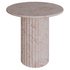 Afshar Pink Marble Antica Occasional Table by the Essentialist