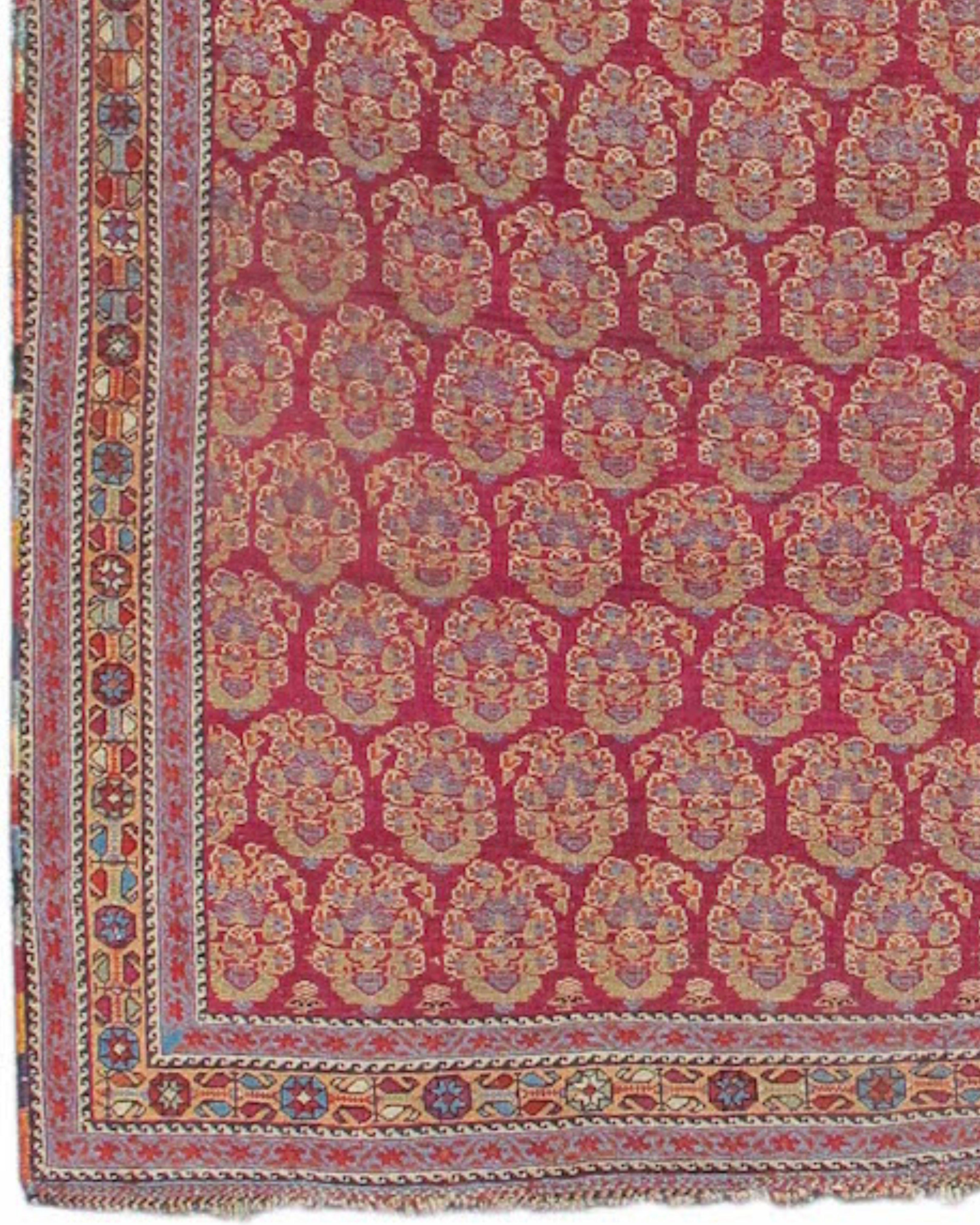 Persian Afshar Rug, 19th century For Sale