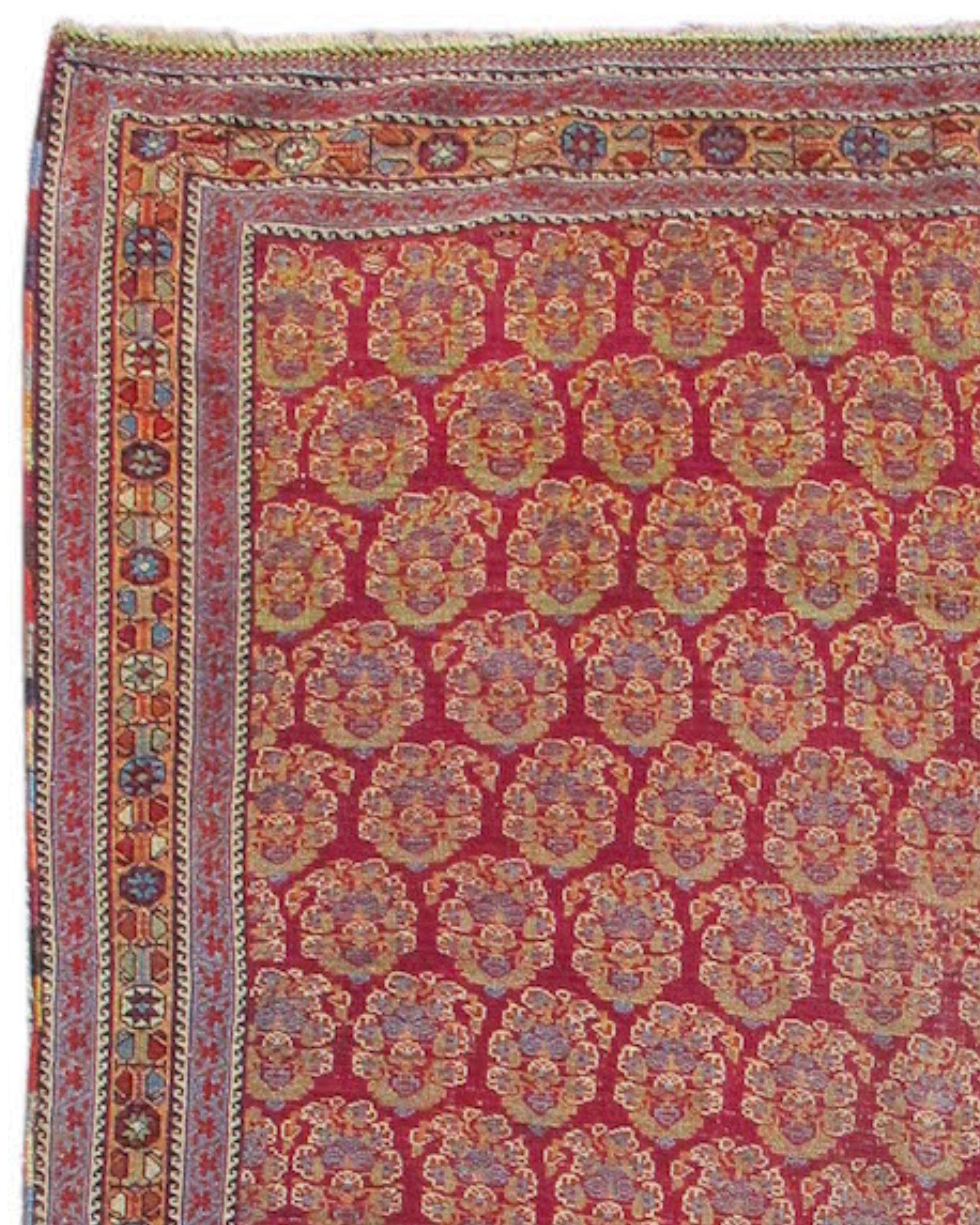 Hand-Knotted Afshar Rug, 19th century For Sale