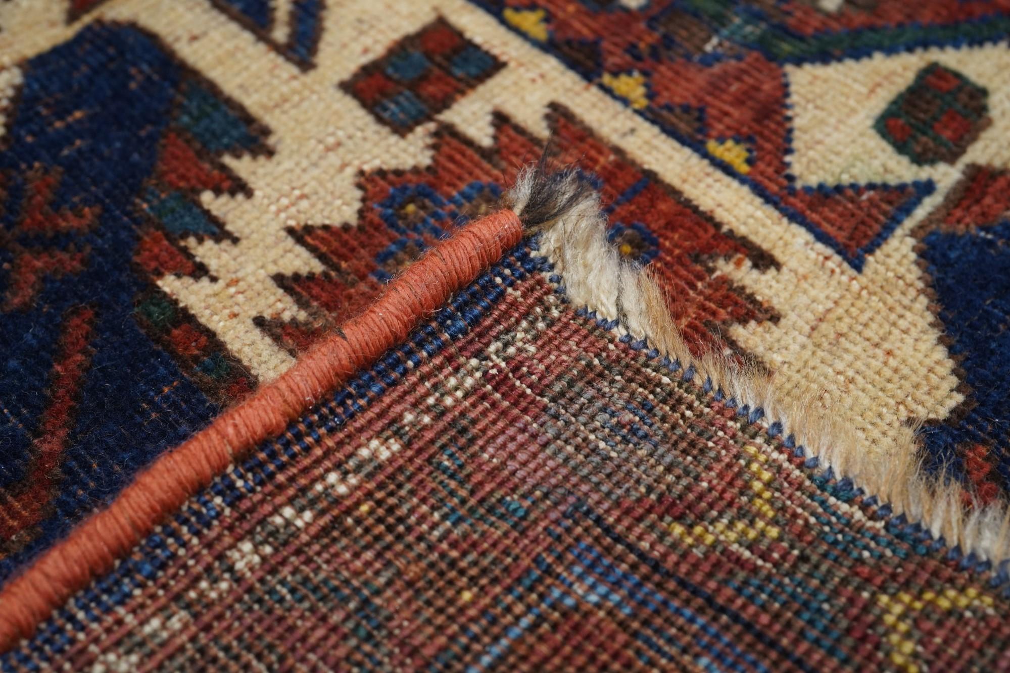 Antique Afshar Rug 3'5'' x 3'7'' For Sale 4