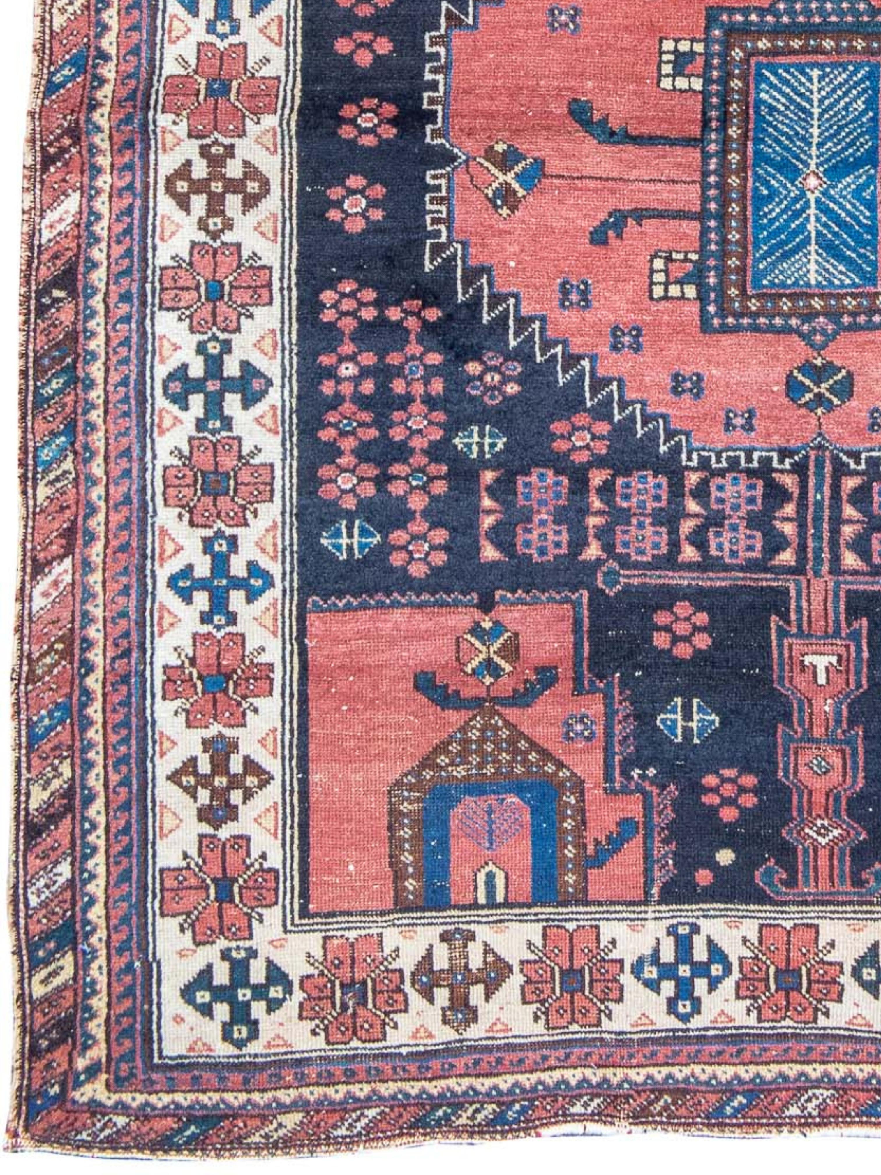 Persiano Tappeto Afshar, inizio XX secolo in vendita