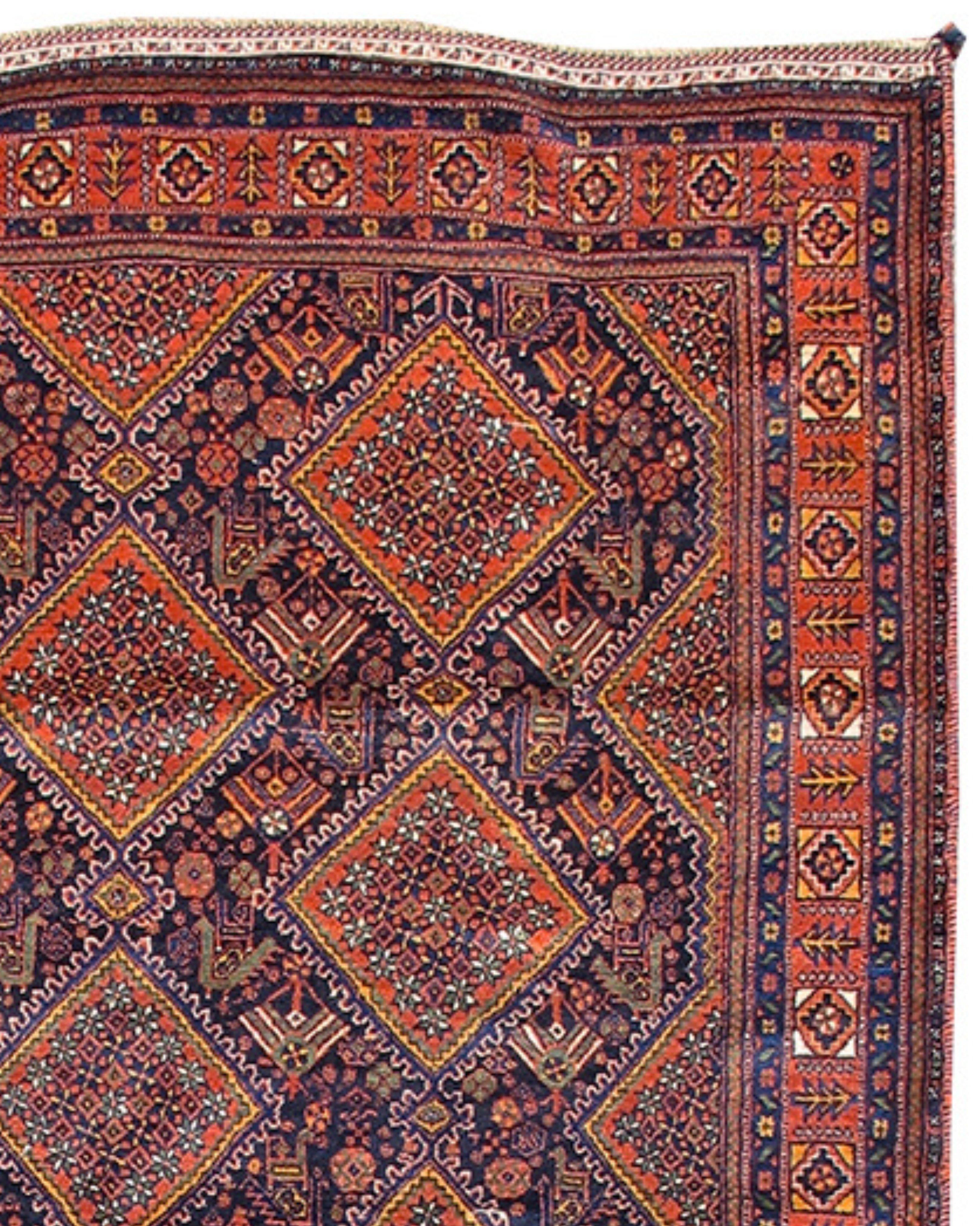 Persian Afshar Rug, Early 20th Century For Sale