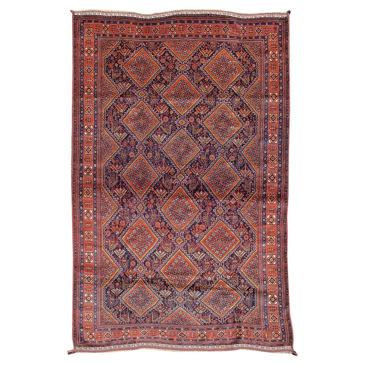 Afshar Rug, Early 20th Century For Sale