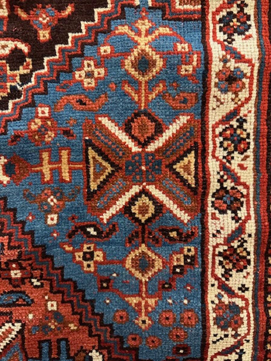 19th Century Afshar rug For Sale