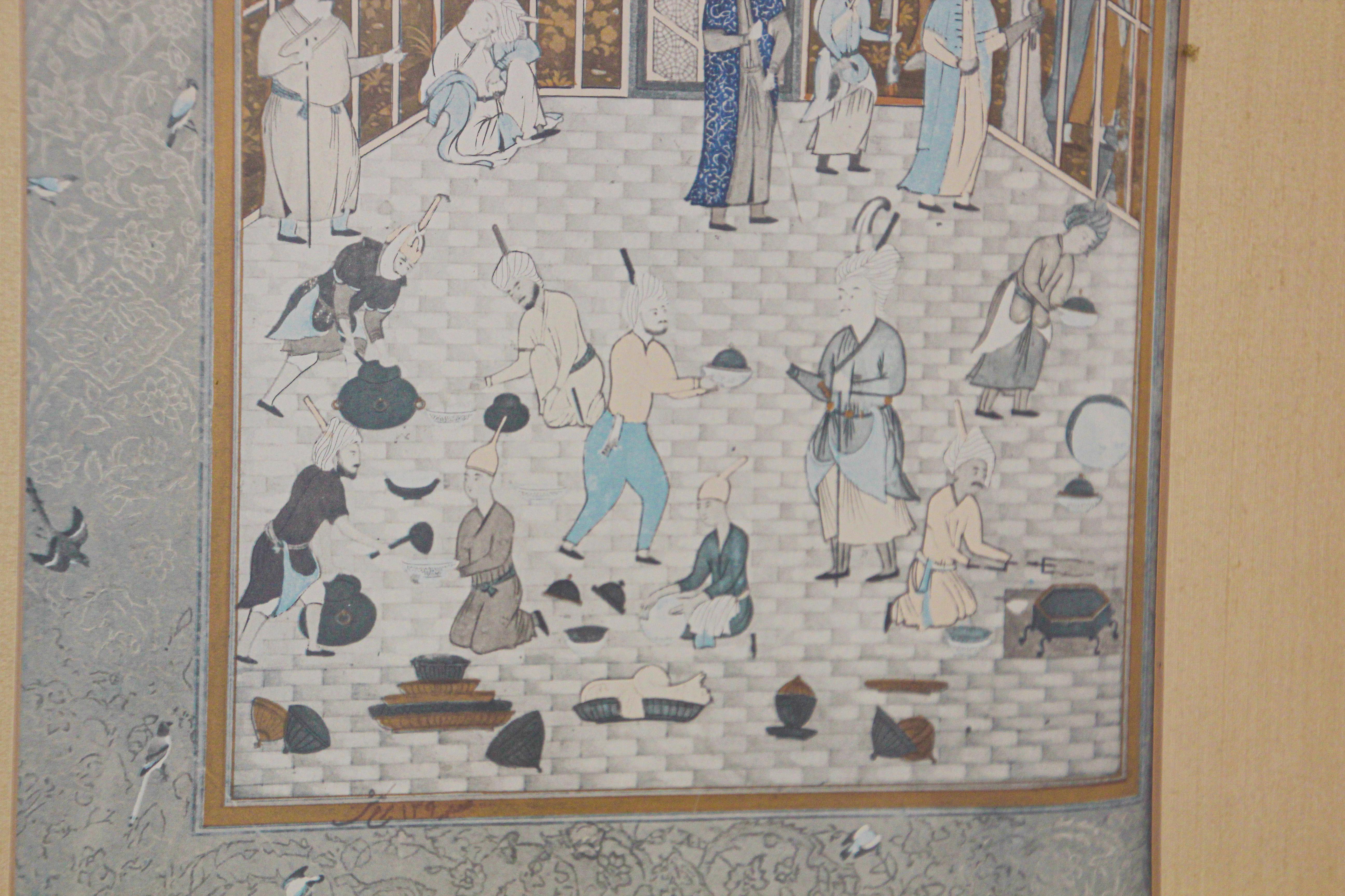 D'après une peinture indienne de style moghol du 16ème siècle en vente 12