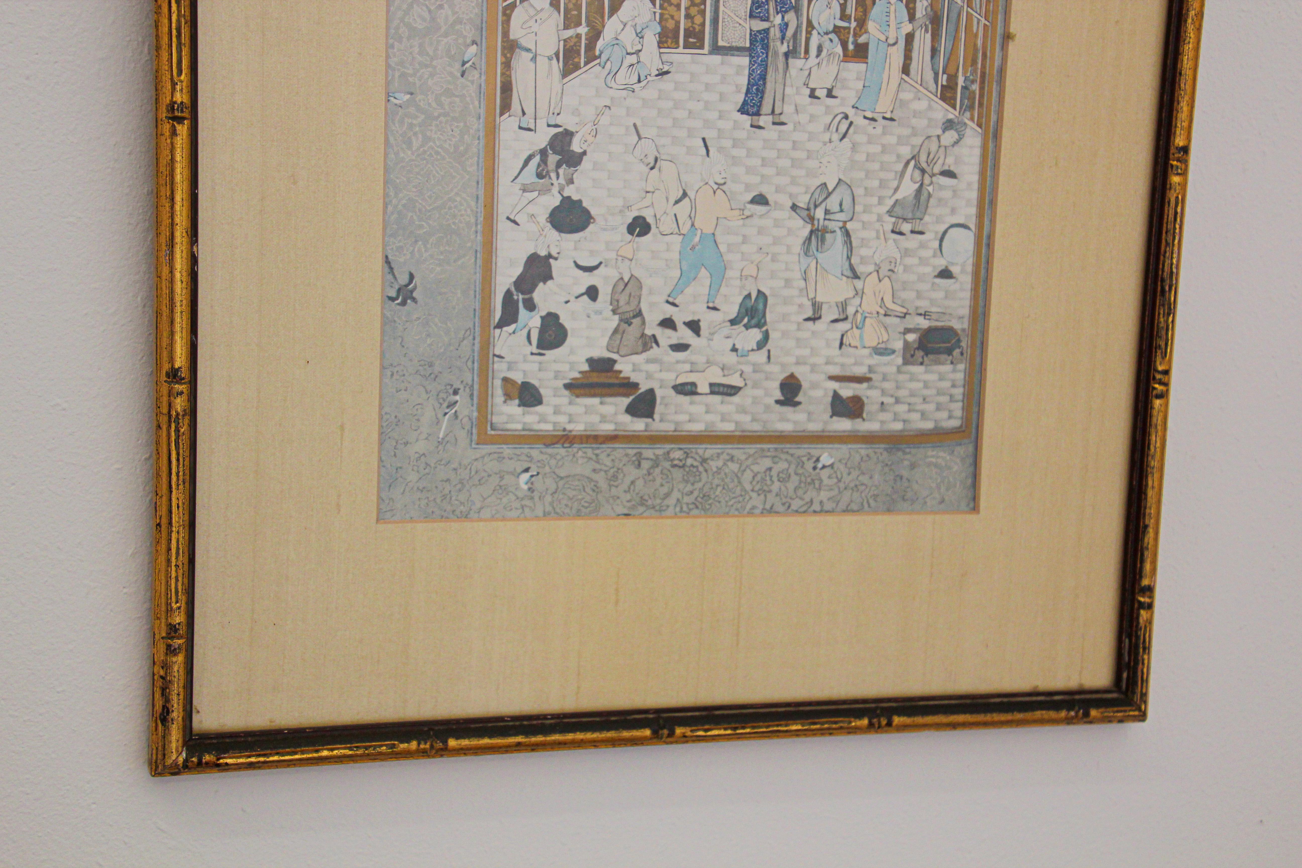 D'après une peinture indienne de style moghol du 16ème siècle en vente 13