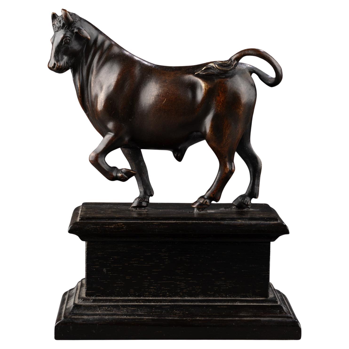 D'APRÈS UN MODÈLE DE GIAMBOLOGNA (1529-1608) - Taureau d'allureu2028 en vente