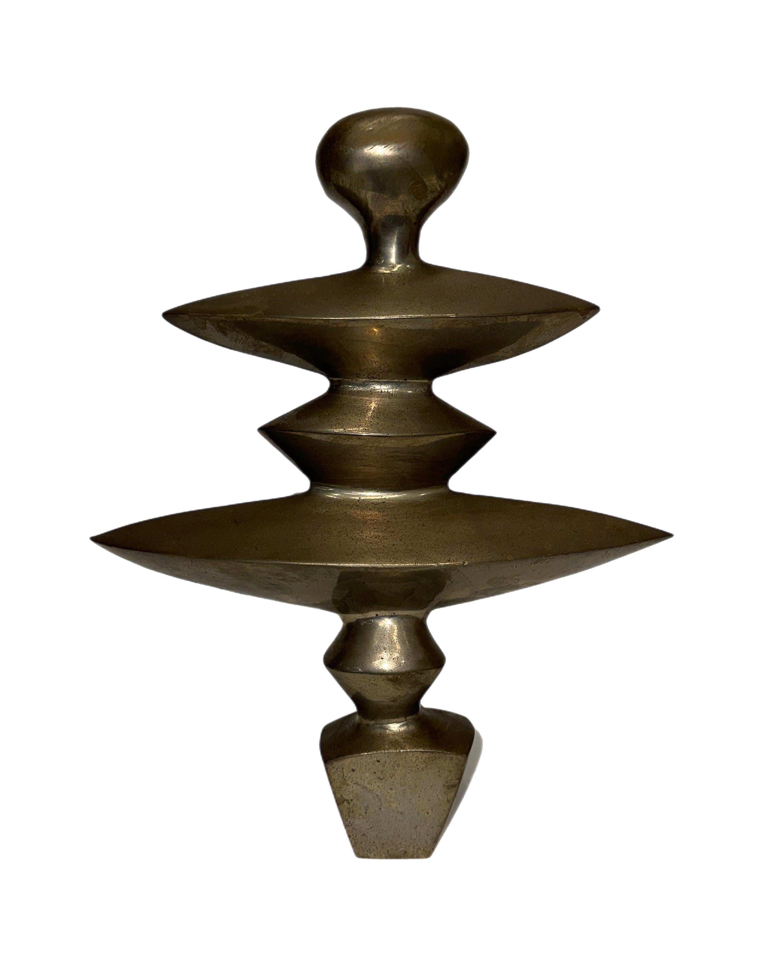 Late 20th Century After Alberto Giacometti Bronze andirons For Sale