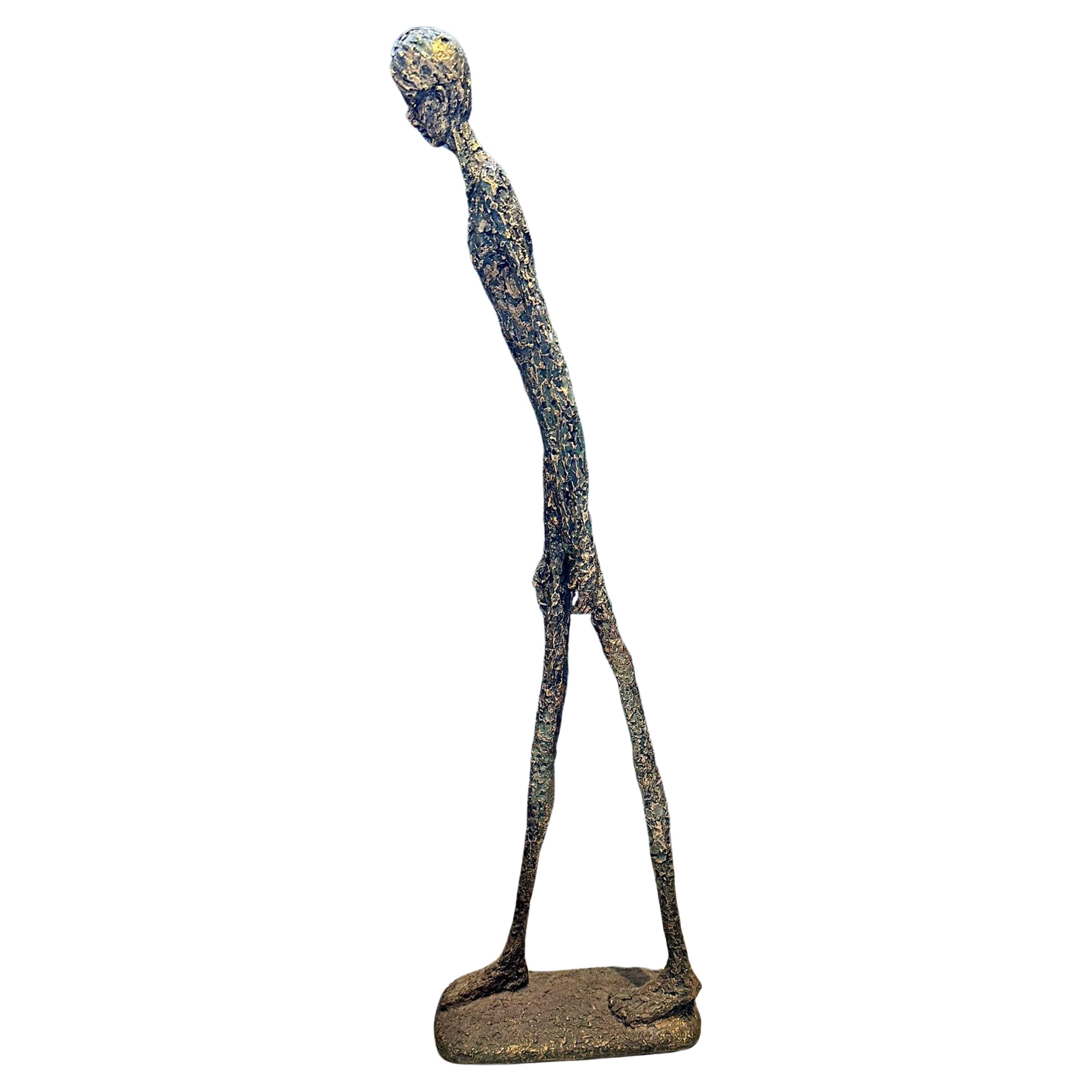 After Alberto Giacometti Sculpture "The Walking Man" 20th Century For Sale