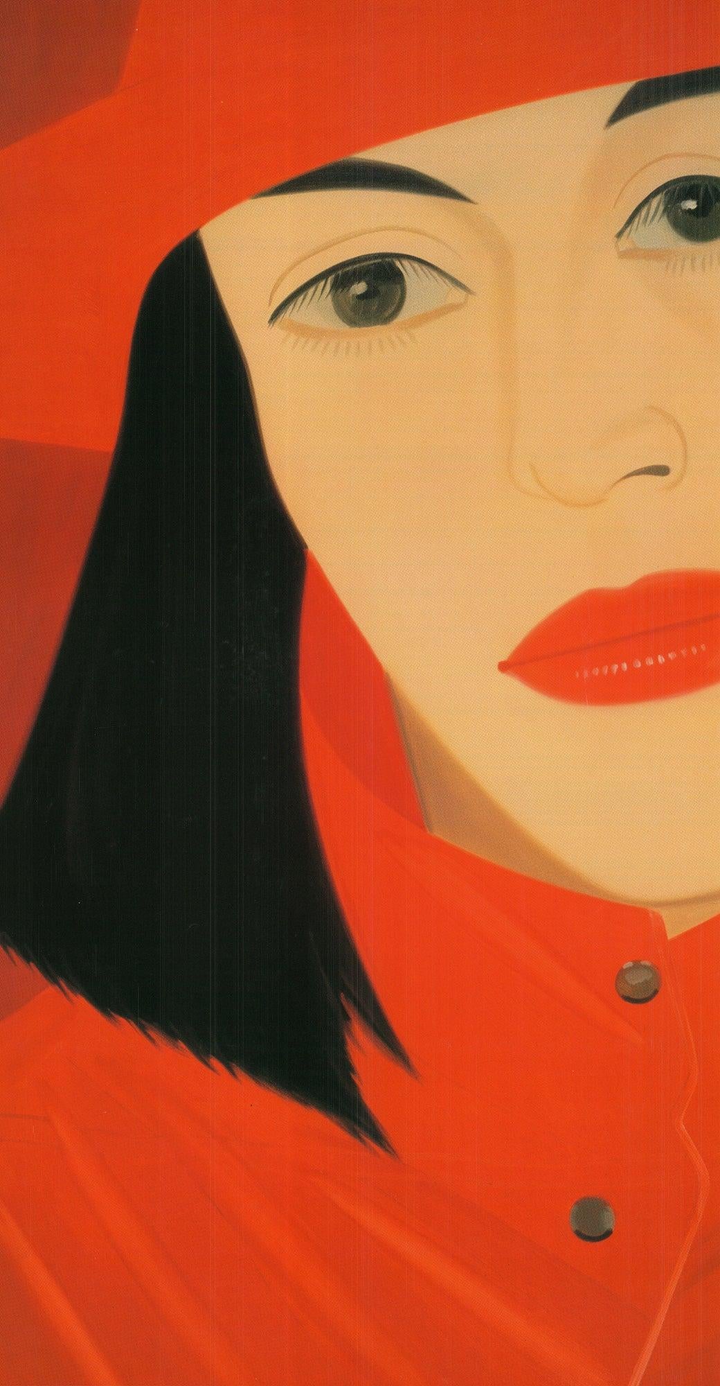 Abrigo rojo Alex Katz- Japón - Portrait Print Beige de After Alex Katz
