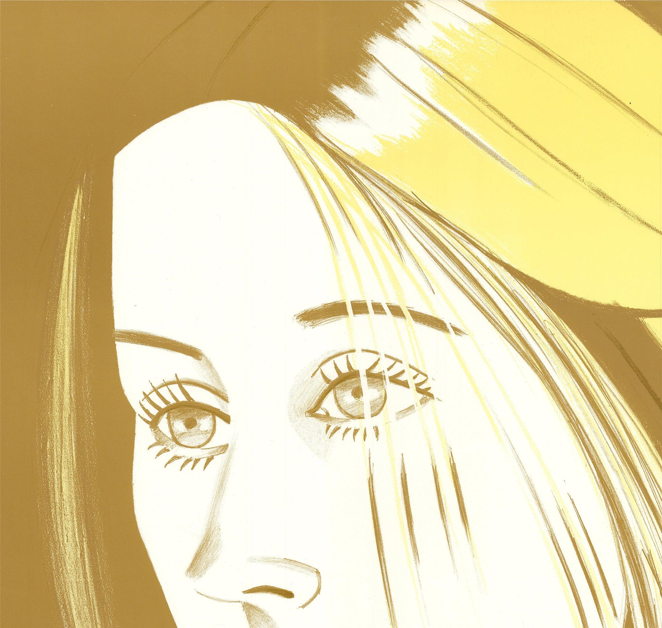 Katz - Galerie Roger d'Amecourt Pop Art d'annata - Portrait Print Giallo di After Alex Katz