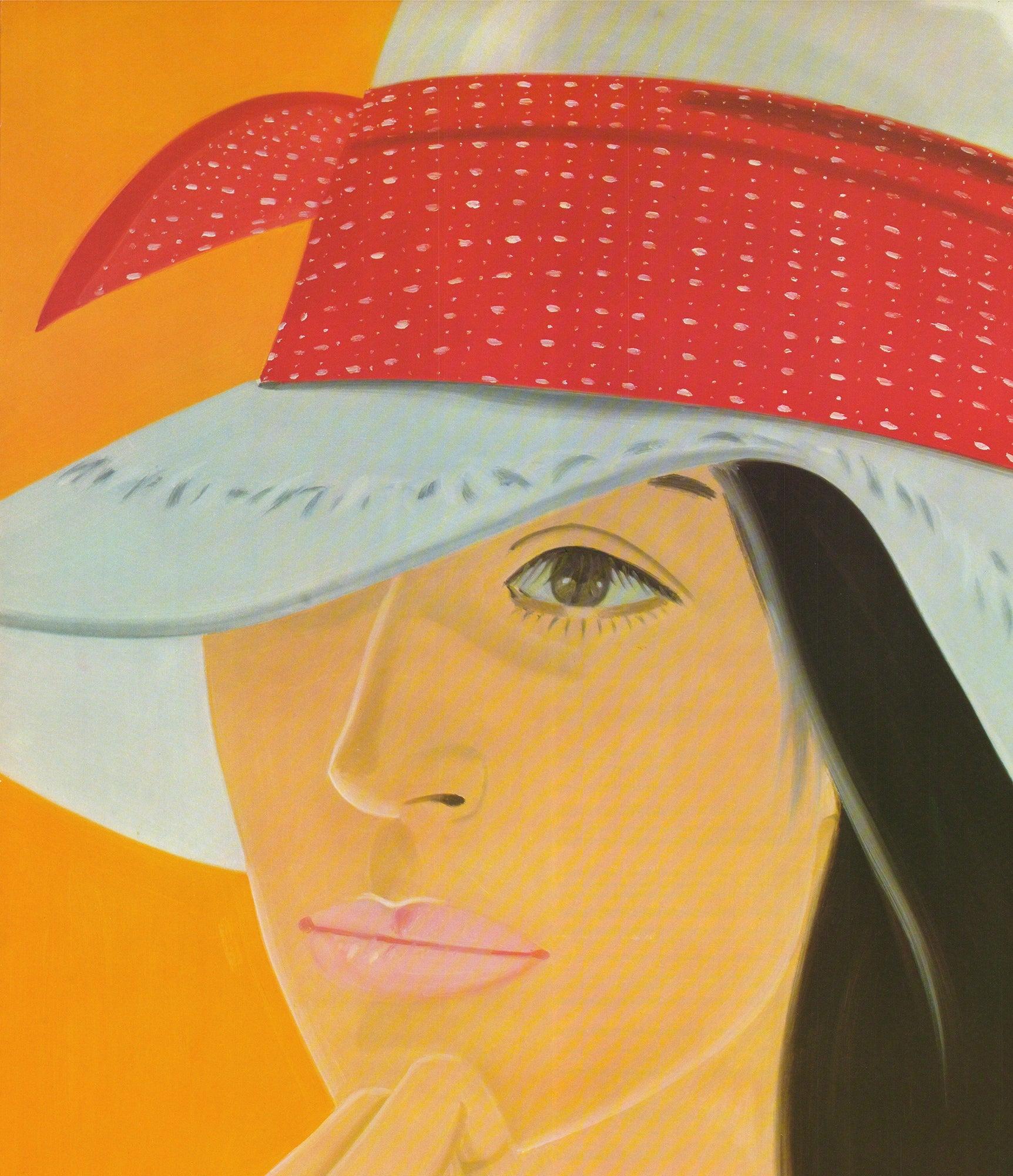 Katz-Marlborough, Aida with White Hat - Pop Art Print by After Alex Katz