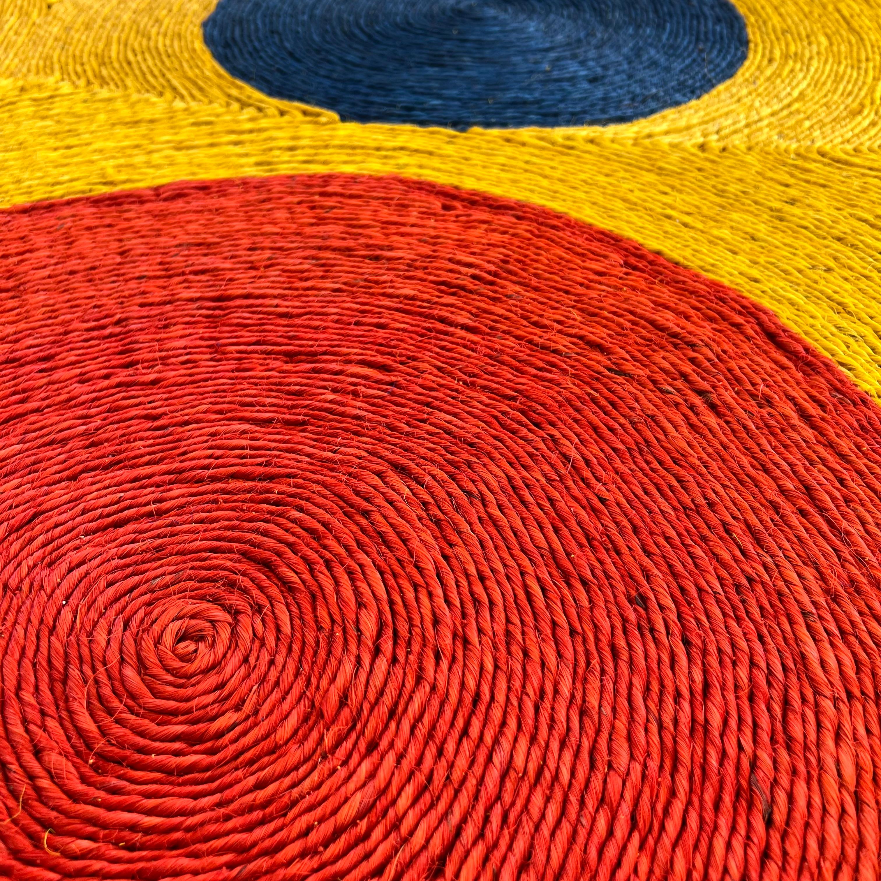 Nach Alexander Calder Jute-Wandteppich „Sun“, Guatemala, 1974 8