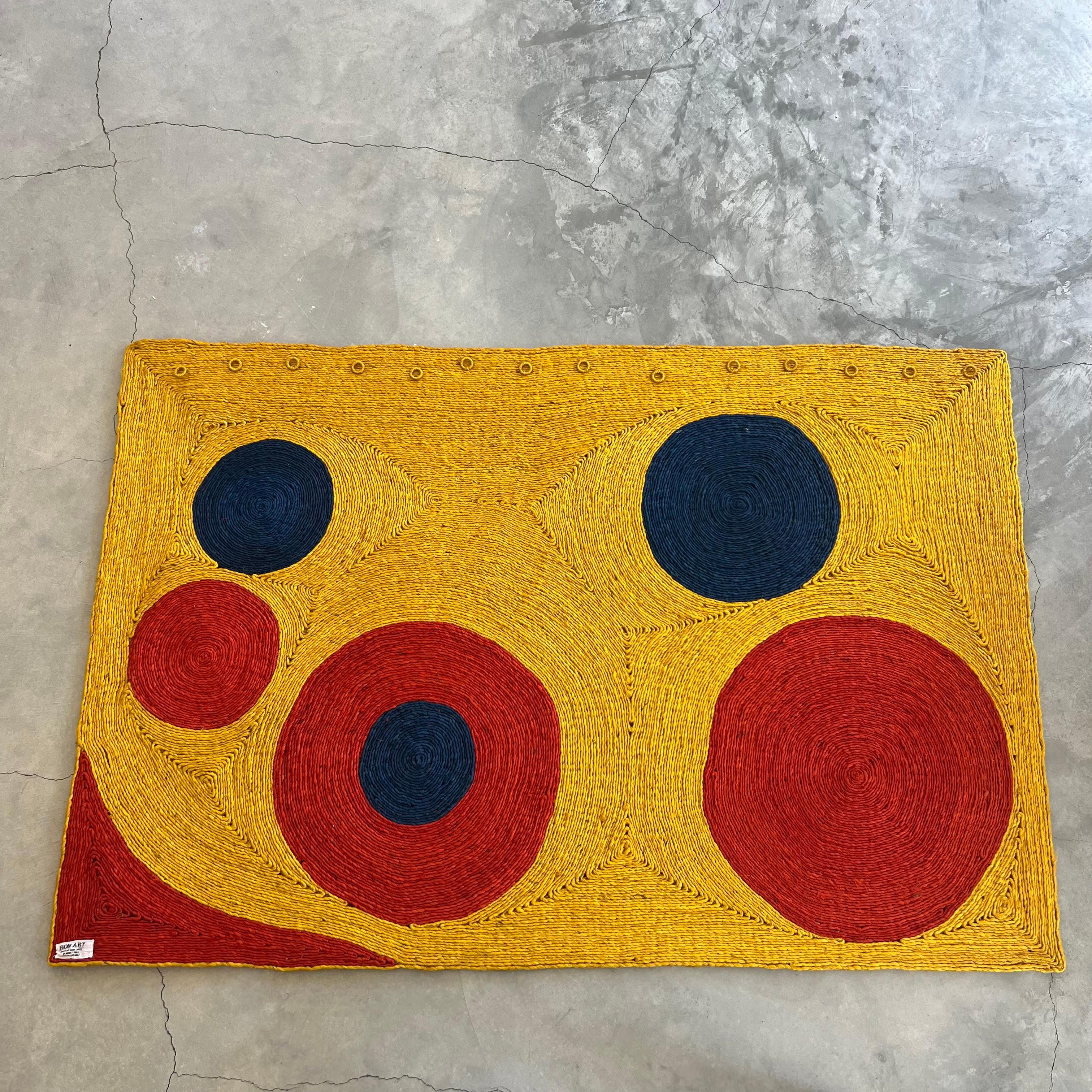 After Alexander Calder Jute 'Sun' Tapestry, 1974 Guatemala For Sale 10