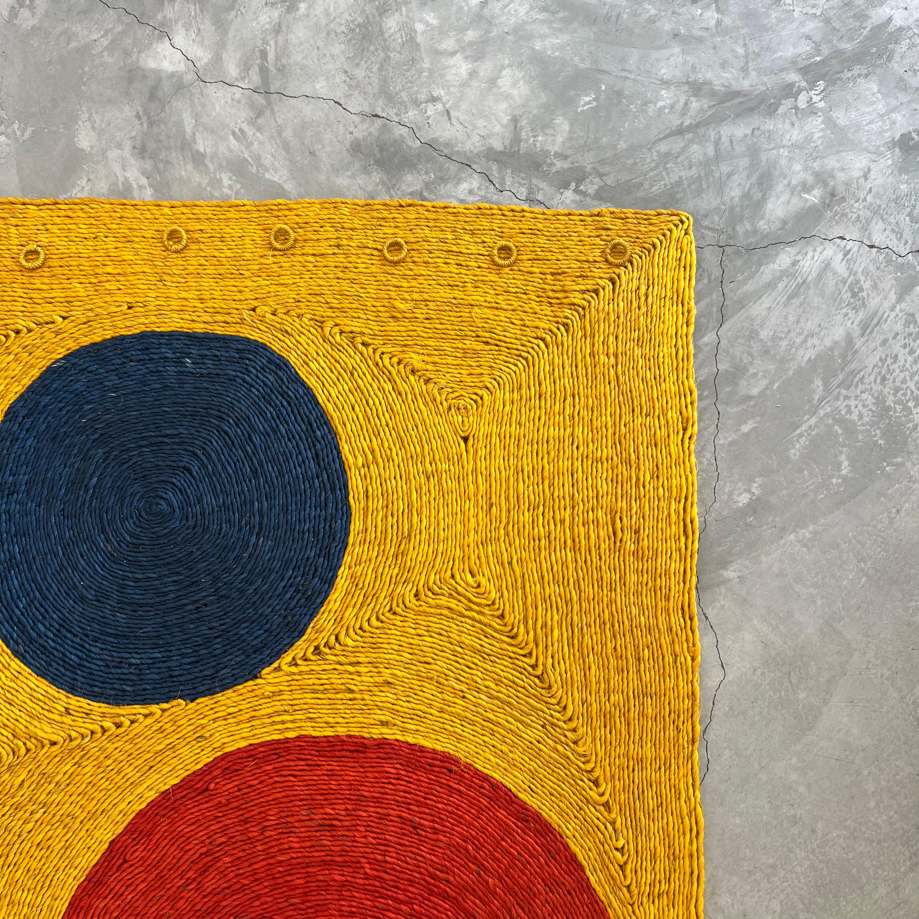 After Alexander Calder Jute 'Sun' Tapestry, 1974 Guatemala For Sale 11