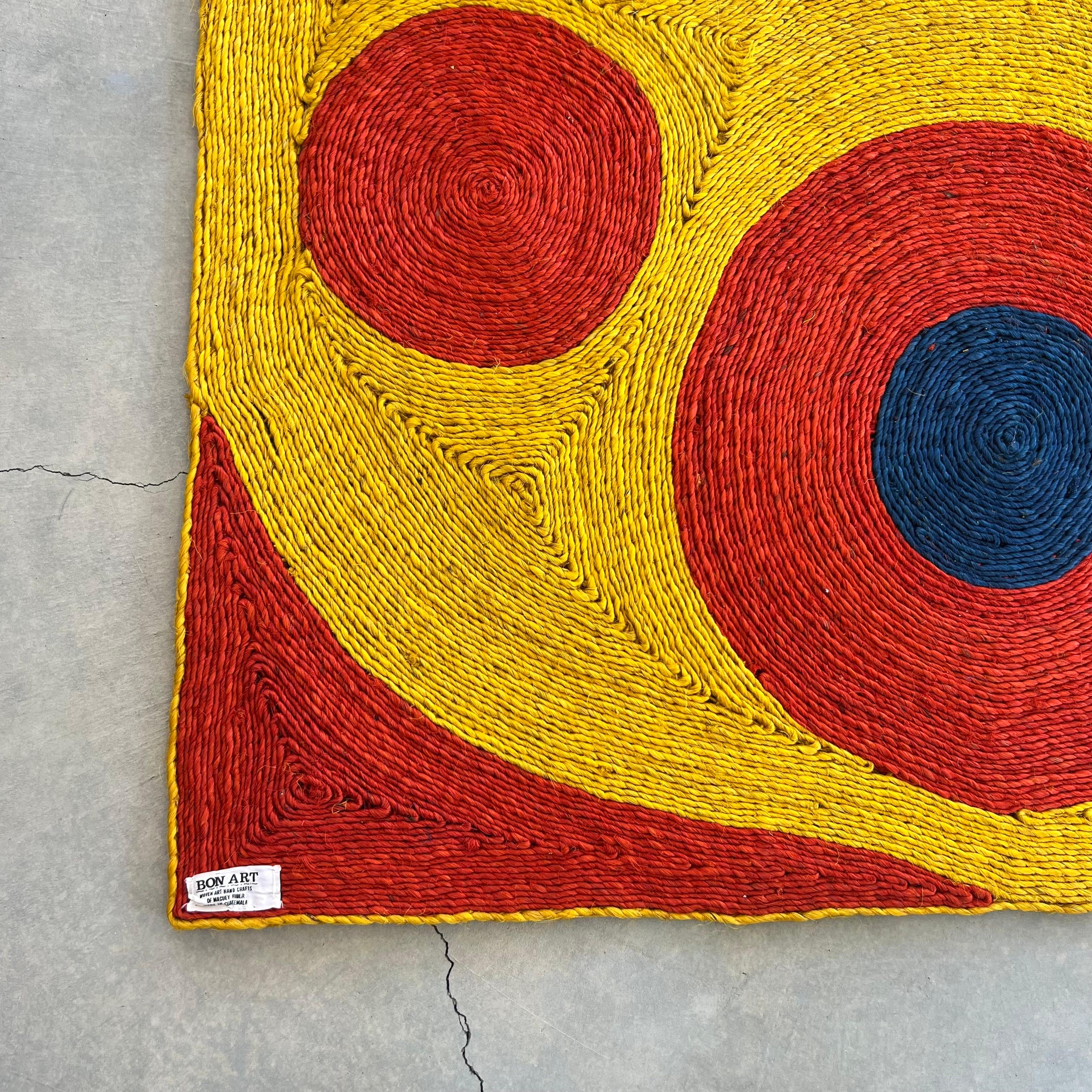 Nach Alexander Calder Jute-Wandteppich „Sun“, Guatemala, 1974 14