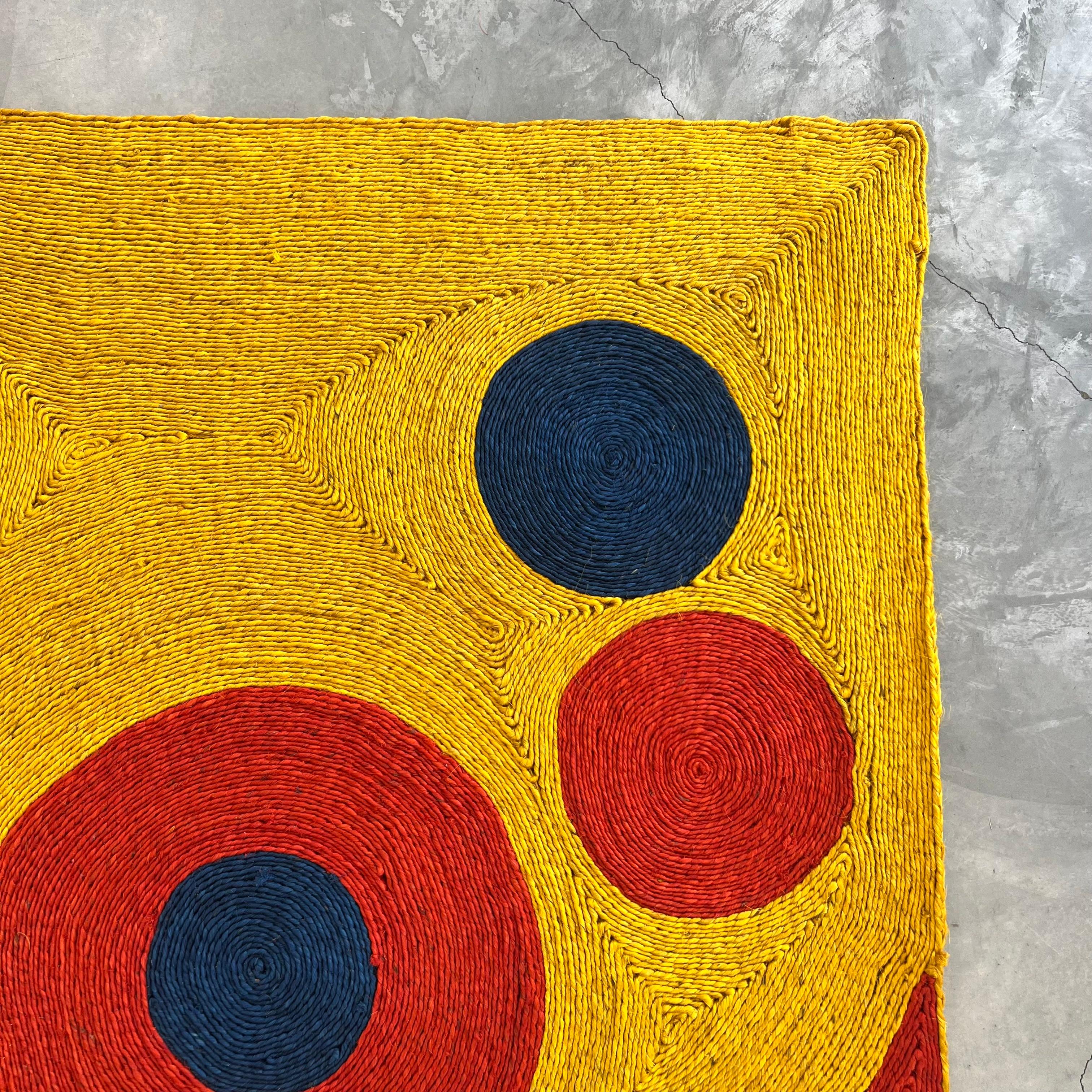 After Alexander Calder Jute 'Sun' Tapestry, 1974 Guatemala For Sale 1