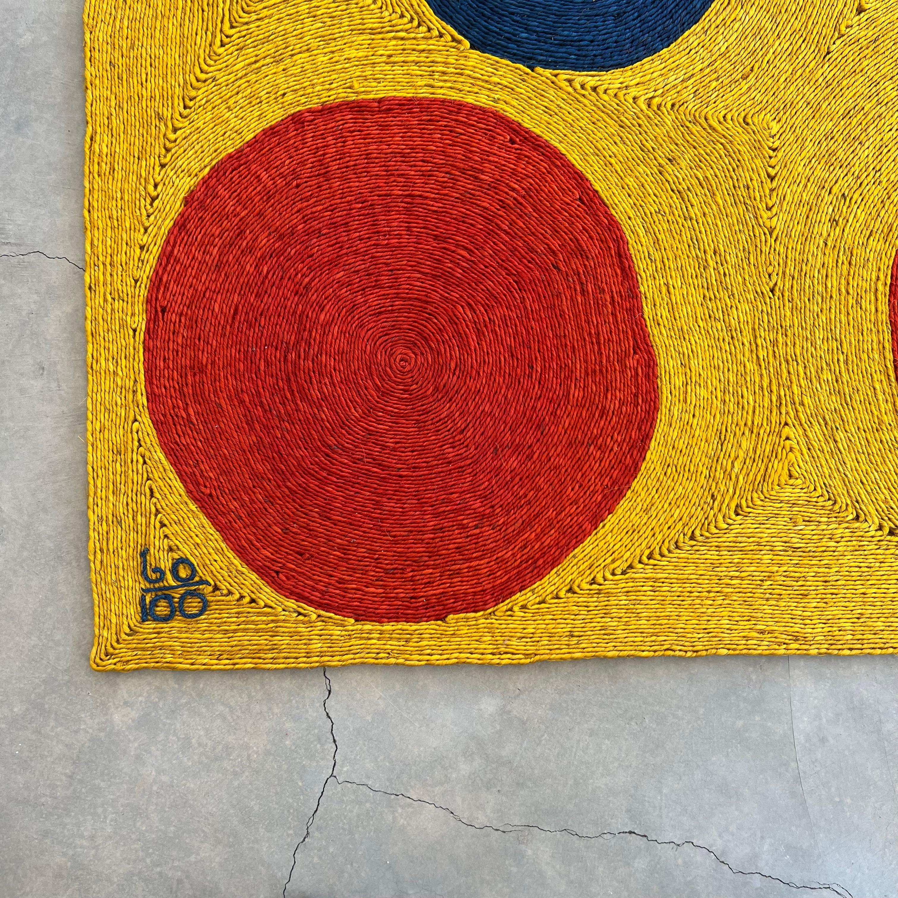 After Alexander Calder Jute 'Sun' Tapestry, 1974 Guatemala For Sale 2