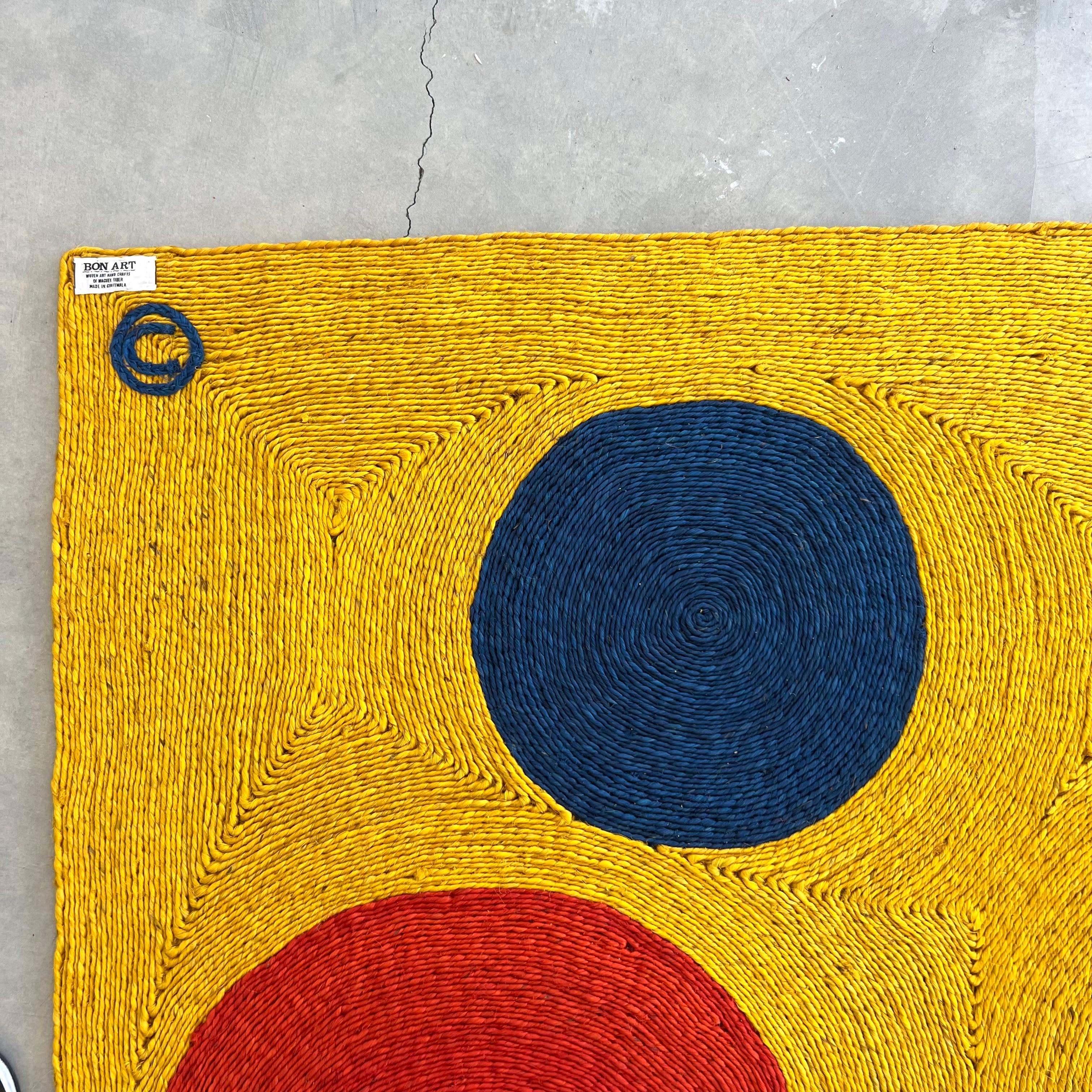 After Alexander Calder Jute 'Sun' Tapestry, 1974 Guatemala For Sale 3