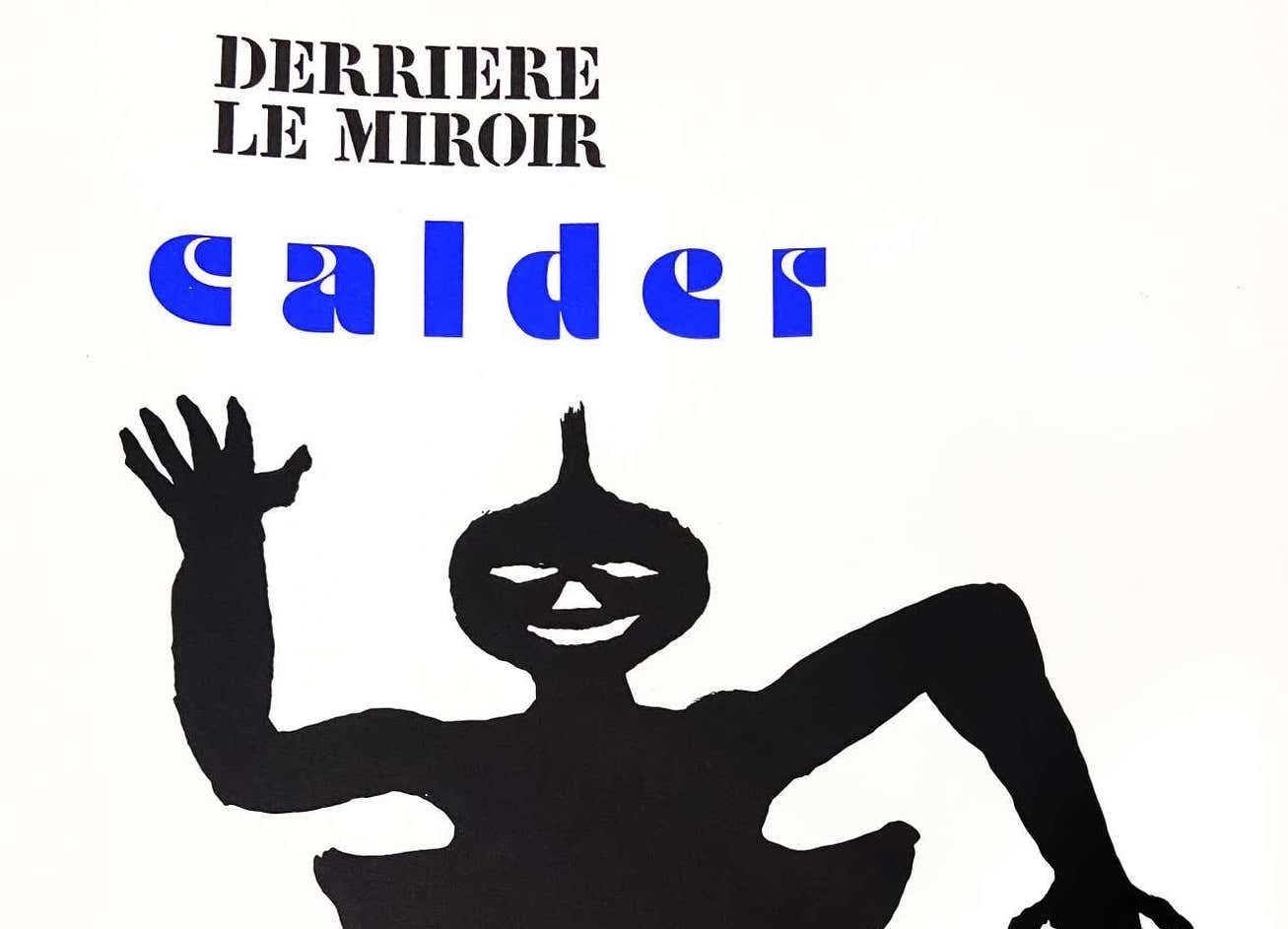 1970's Alexander Calder lithographic cover (from Derrière le miroir) For Sale 1