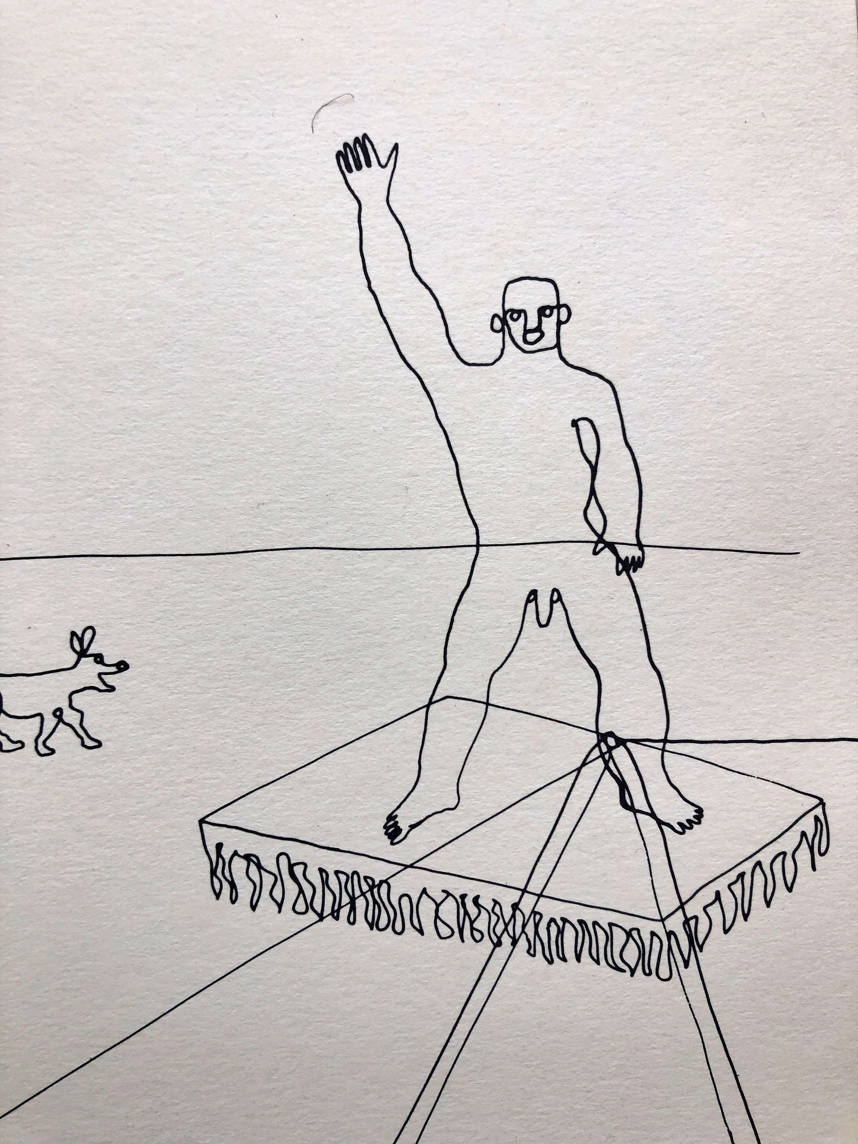 Lithographie de reproduction de cirque d'après un dessin d'Alexander Calder - Print de (after) Alexander Calder
