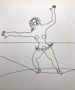 Alexander Calder Circus Reproduction Lithograph of a Drawing