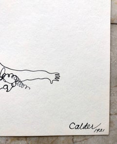 Alexander Calder Circus Reproduction Lithograph After a Drawing