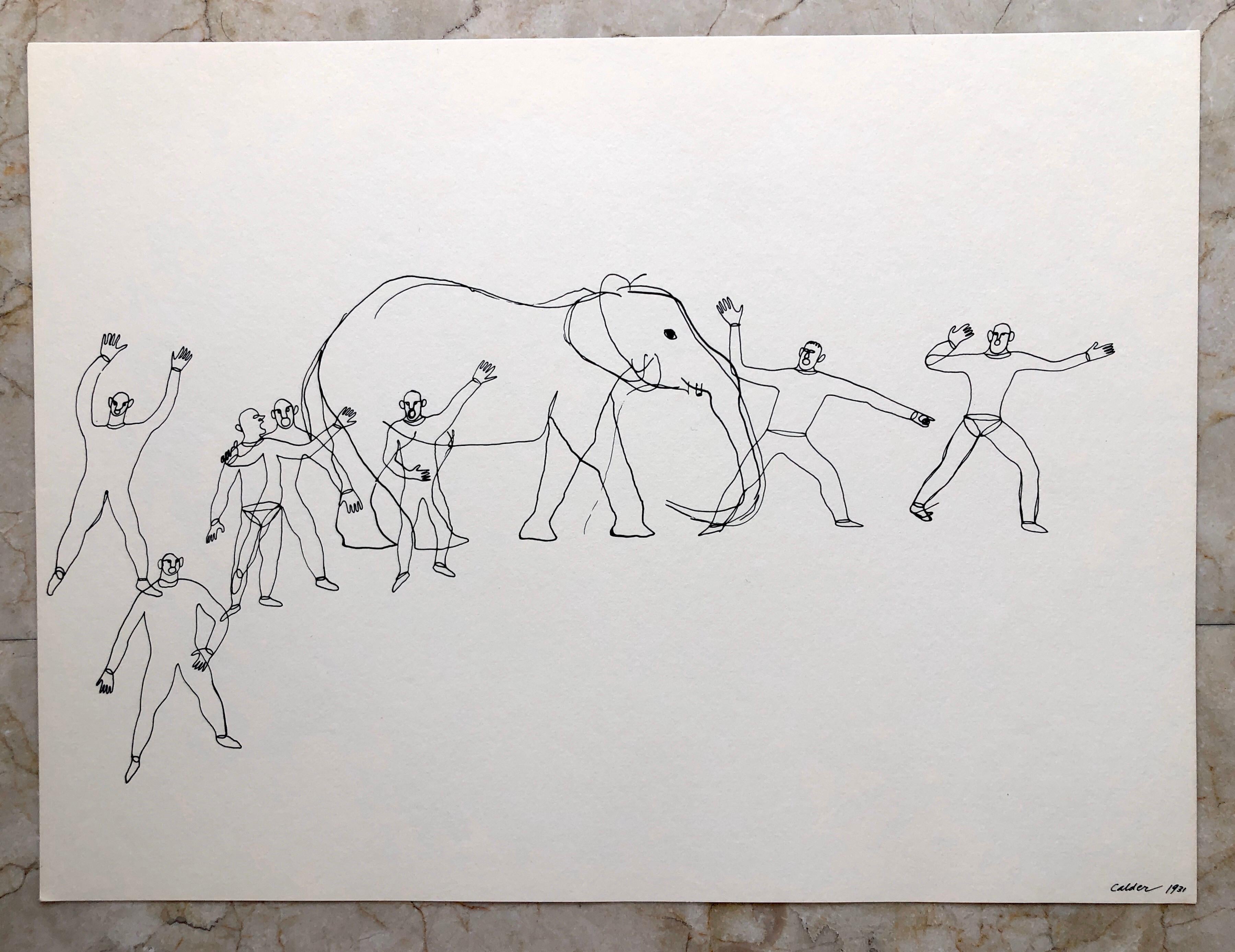 Alexander Calder Circus Reproduction Lithograph After a Drawing 1