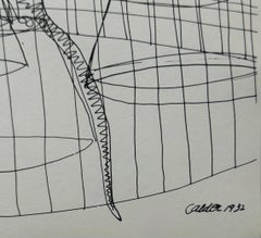 Alexander Calder Circus Reproduction Lithograph After a Drawing