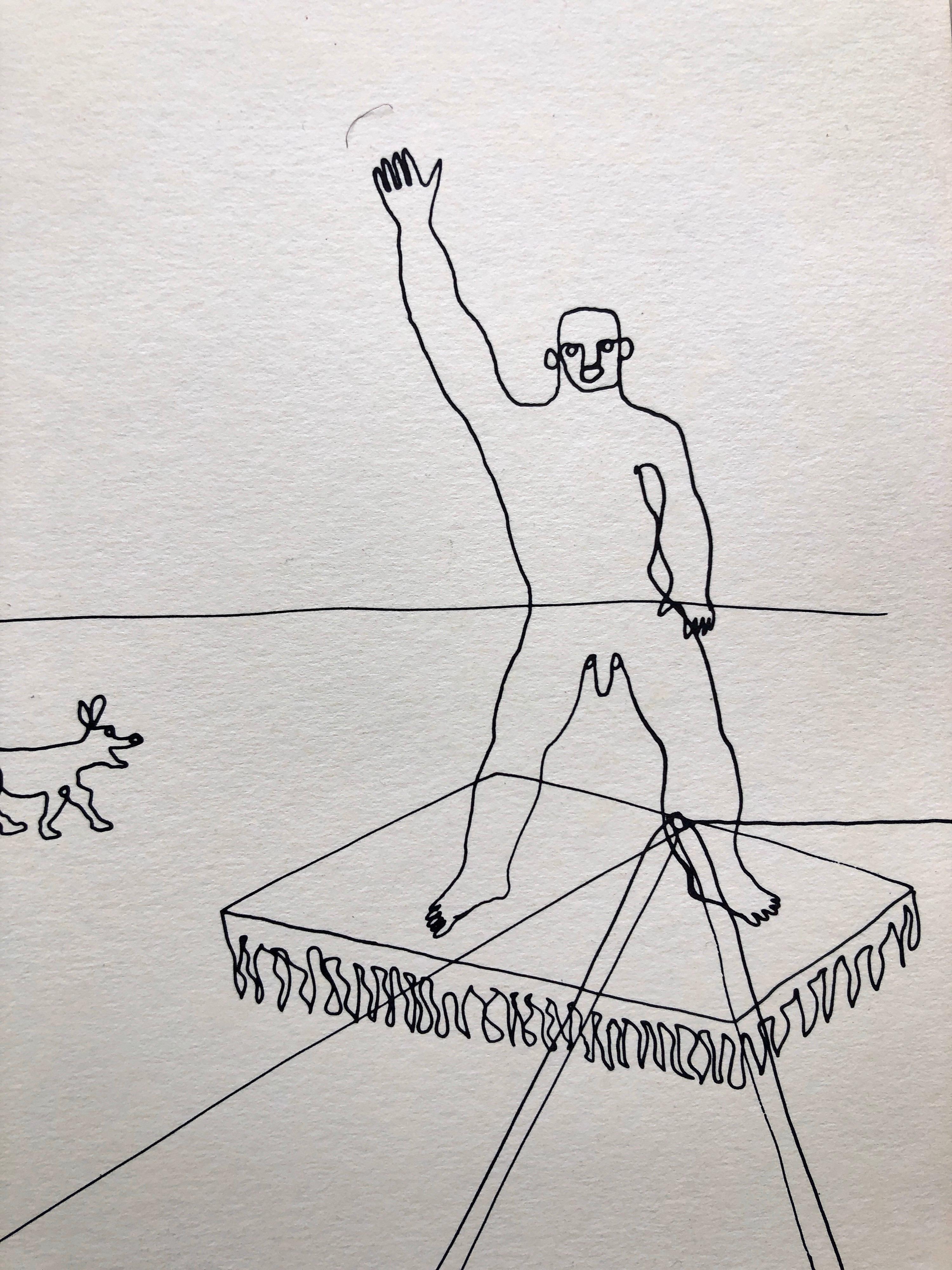 Alexander Calder, Zirkusreproduktionslithographie nach einer Zeichnung – Print von (after) Alexander Calder