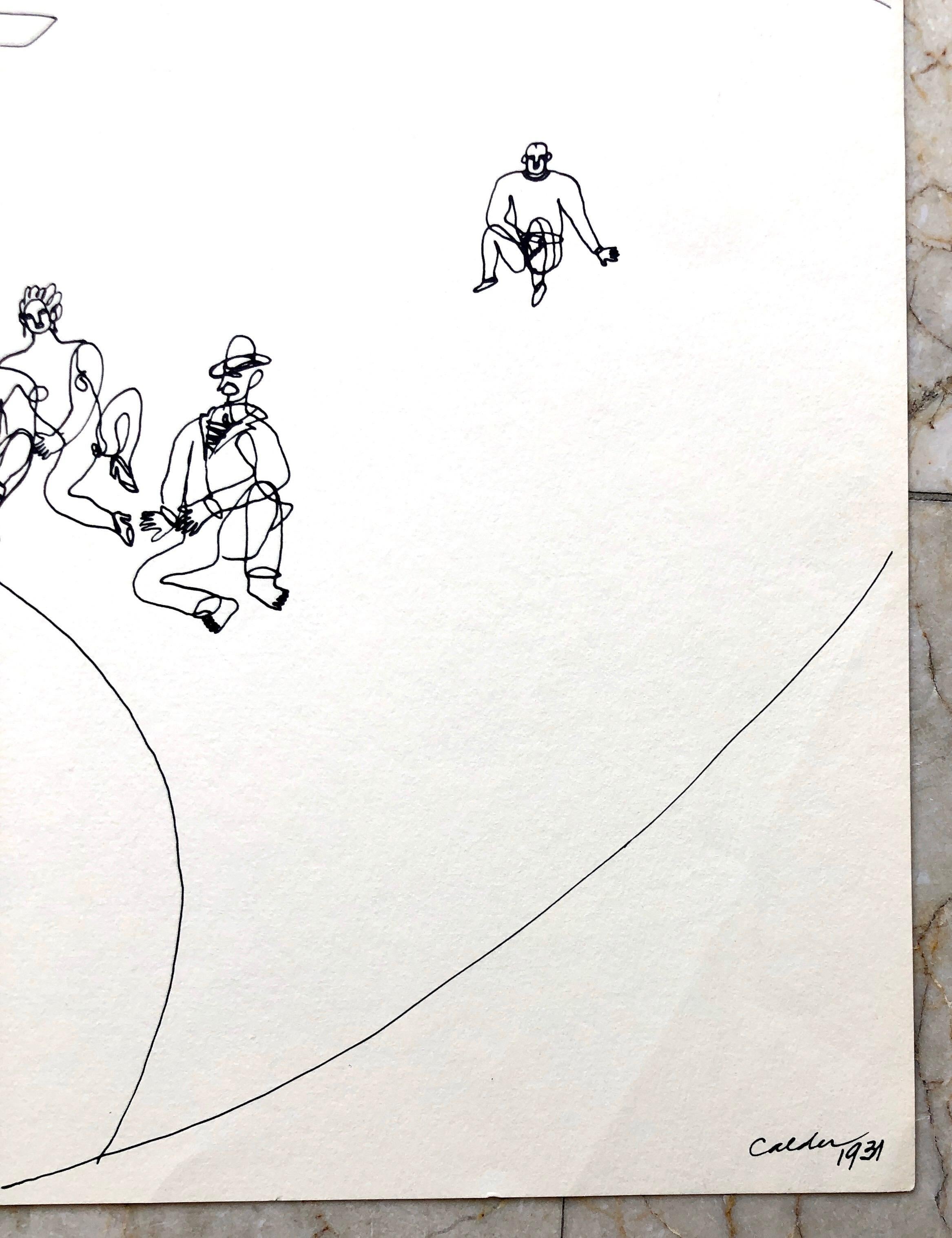 Alexander Calder Circus Reproduction Lithograph After a Drawing - Print by (after) Alexander Calder
