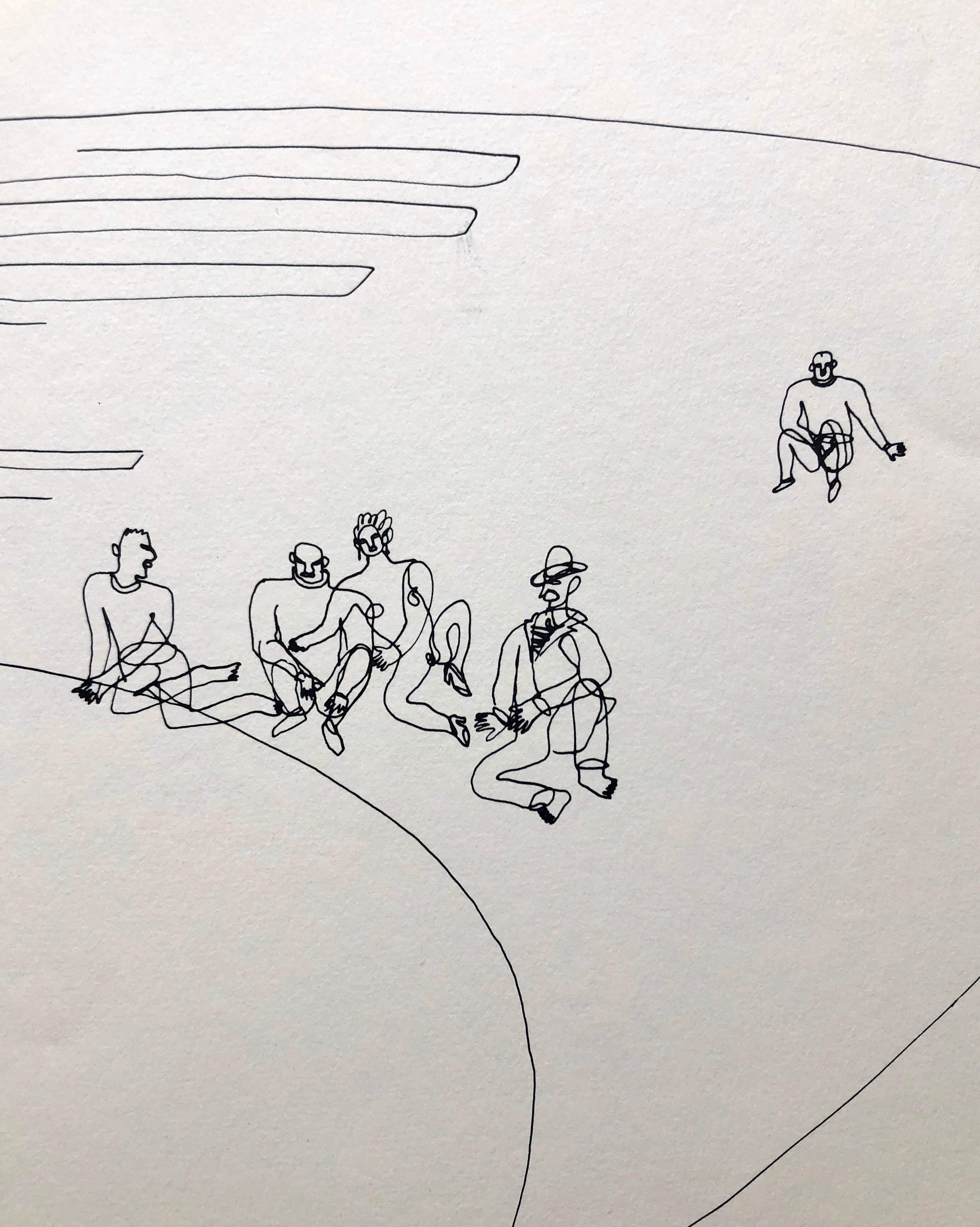 Alexander Calder Circus Reproduction Lithograph After a Drawing - American Modern Print by (after) Alexander Calder