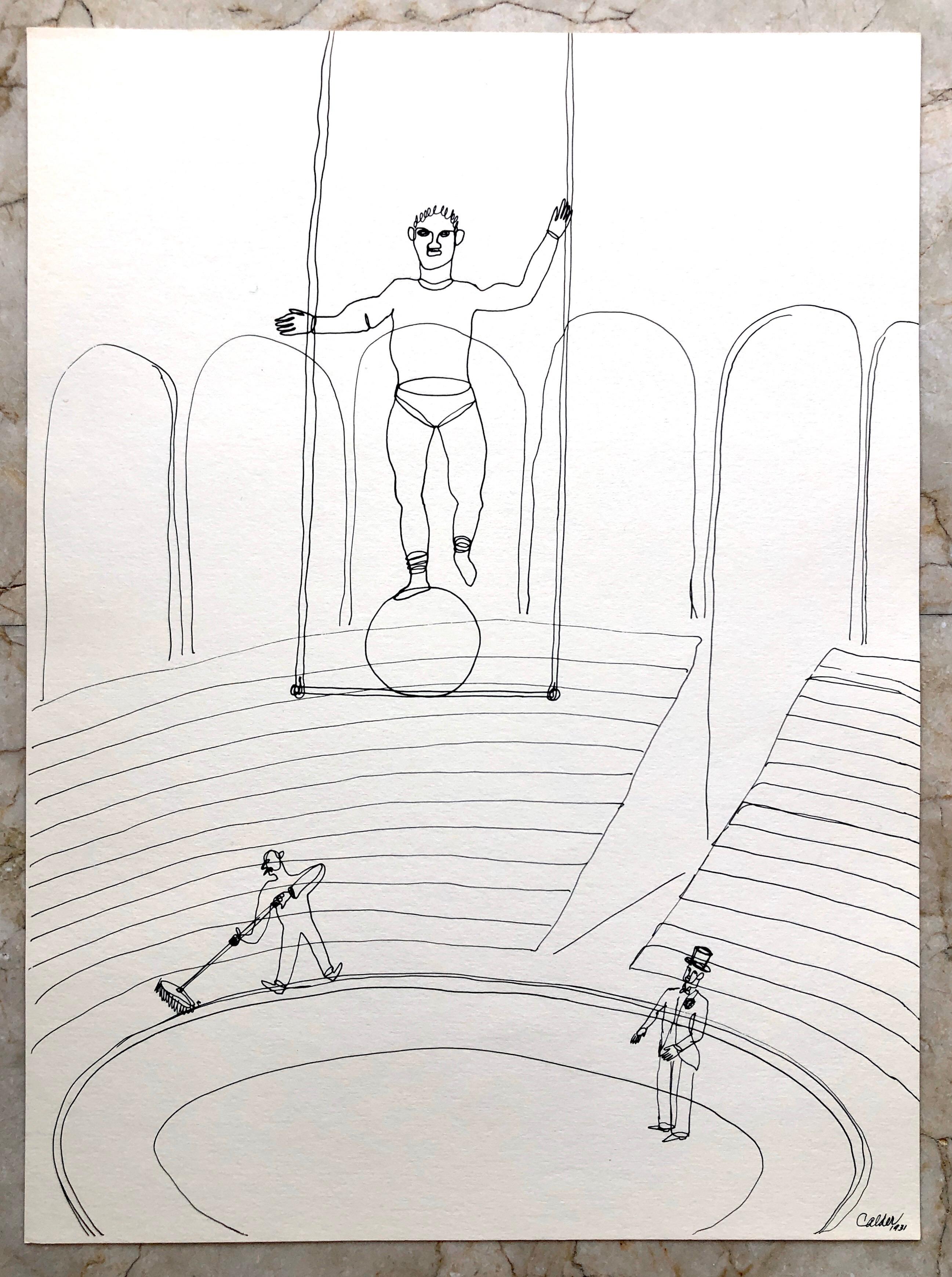 Alexander Calder Circus Reproduction Lithograph after a Drawing For Sale 4