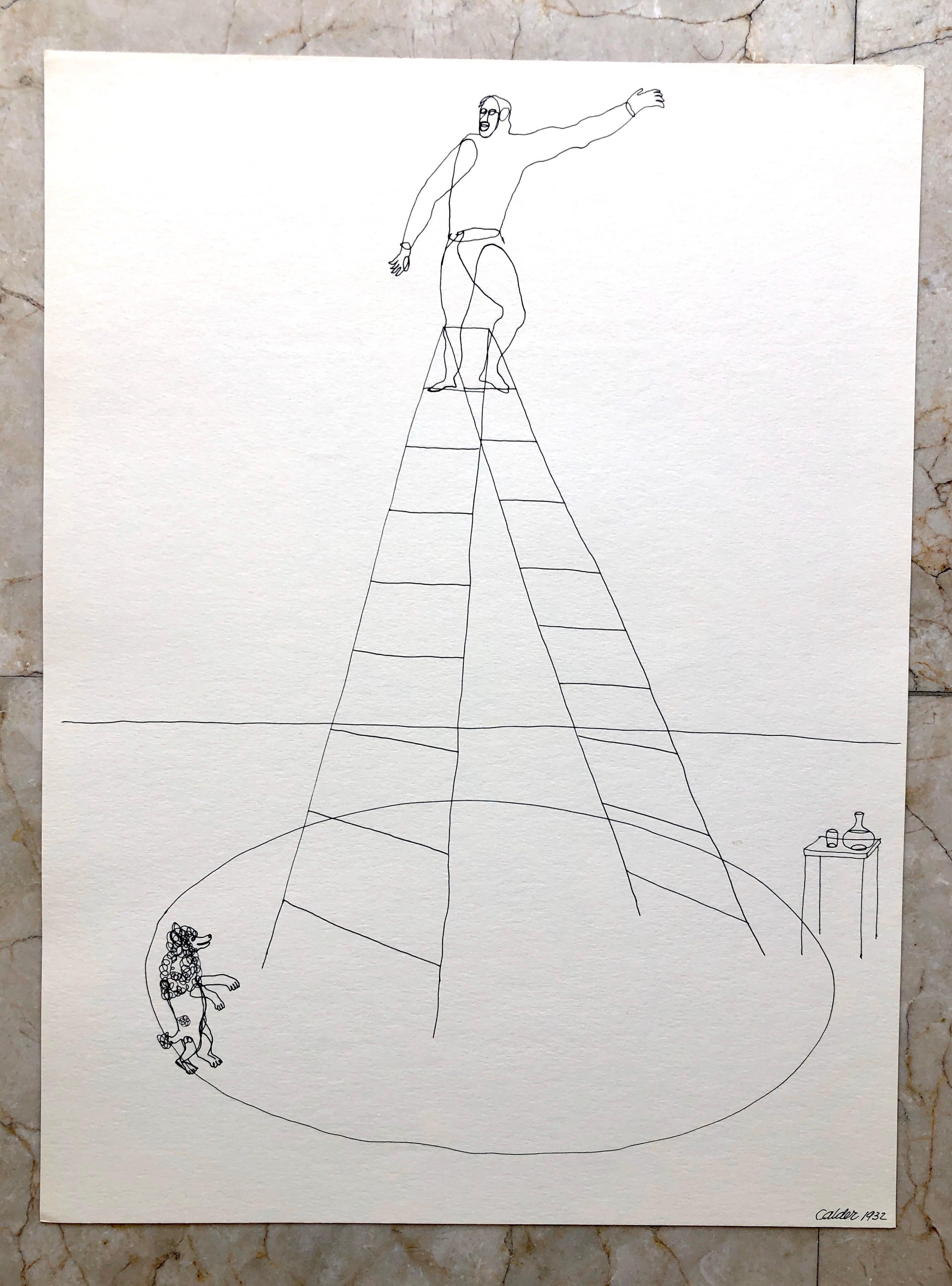 Alexander Calder Circus Reproduction Lithograph After a Drawing For Sale 4