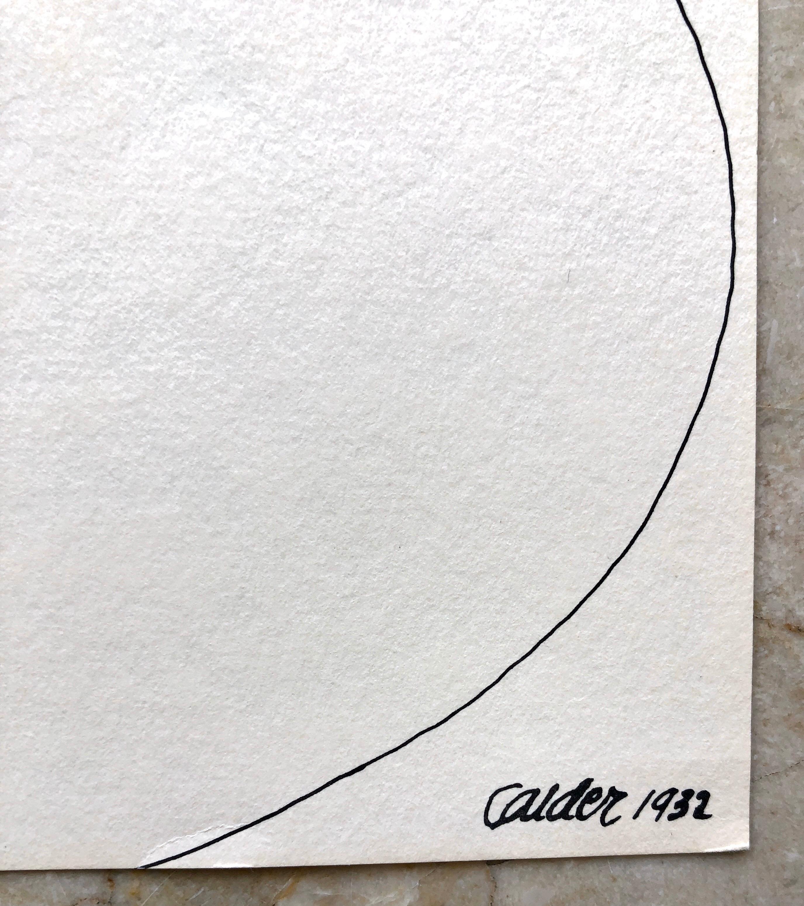 Alexander Calder Circus Riproduzione litografica di un disegno - Print American Modern di (after) Alexander Calder