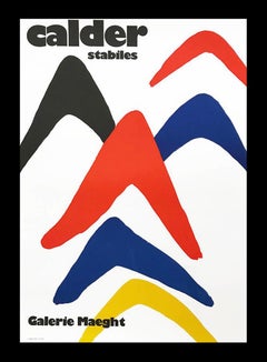 Alexander Calder Stabiles poster 