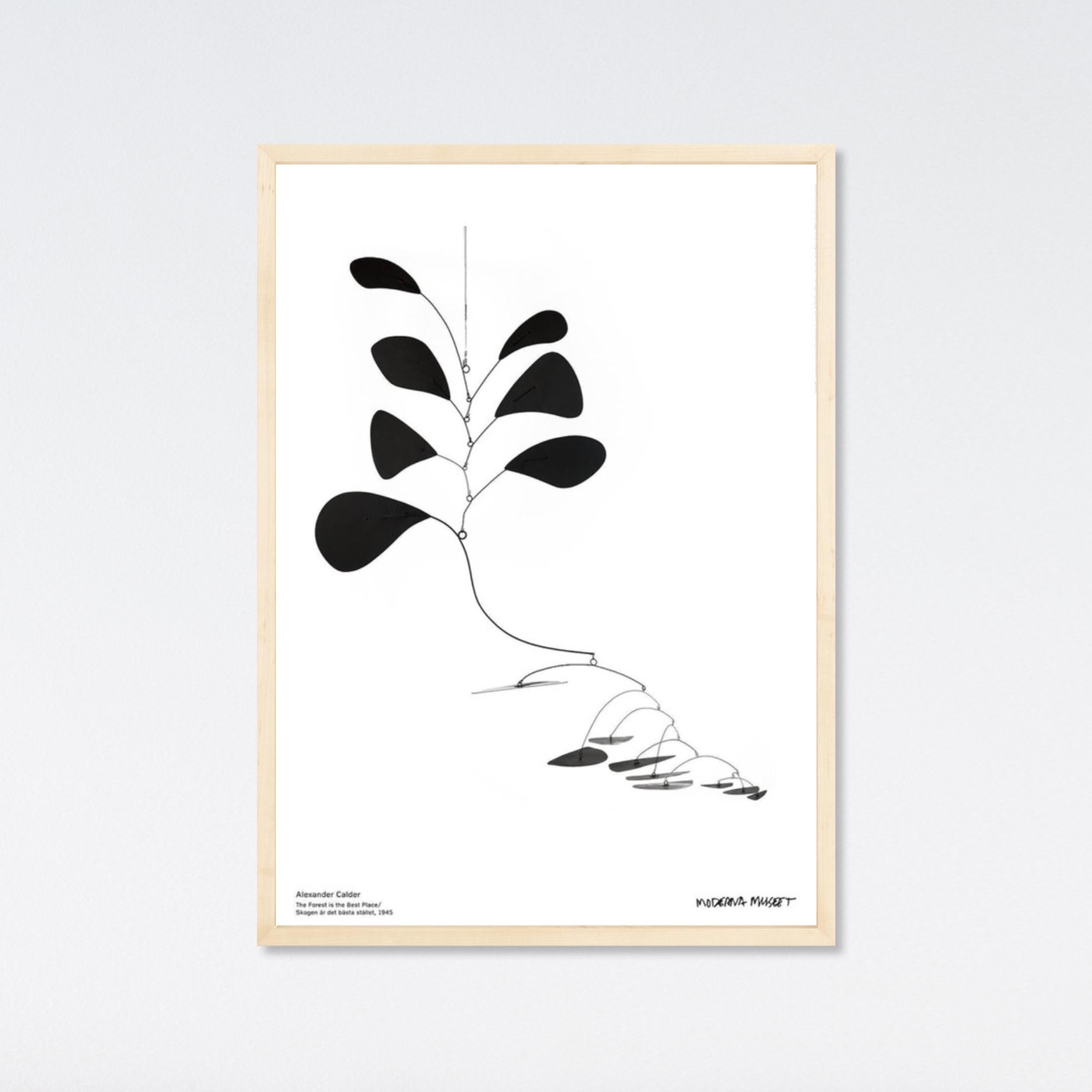 Alexander Calder, The Forest is the Best Place, 2007 Museum Poster, minimalist - Gray Abstract Print by (after) Alexander Calder