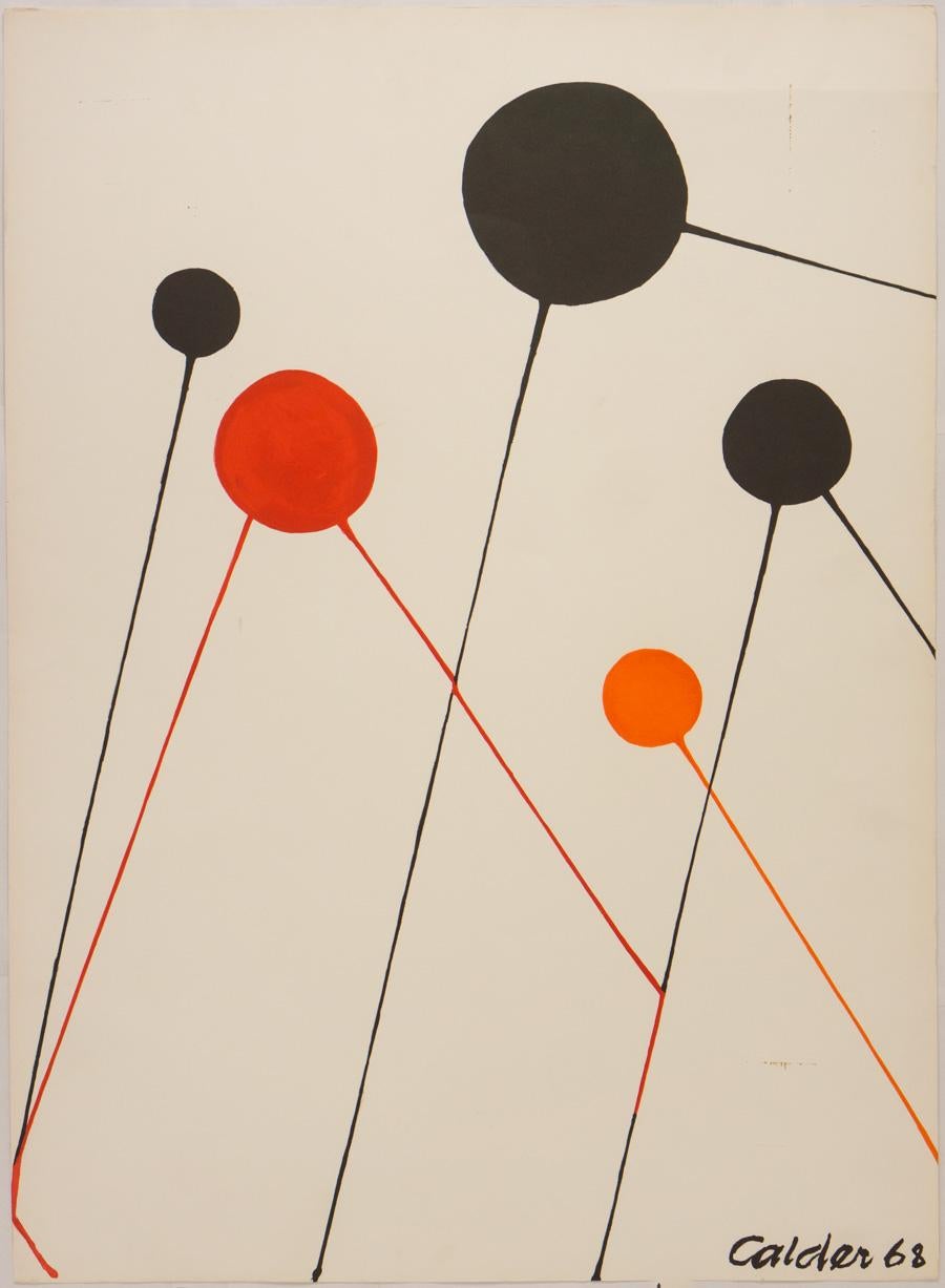 (after) Alexander Calder Abstract Print - Balloons